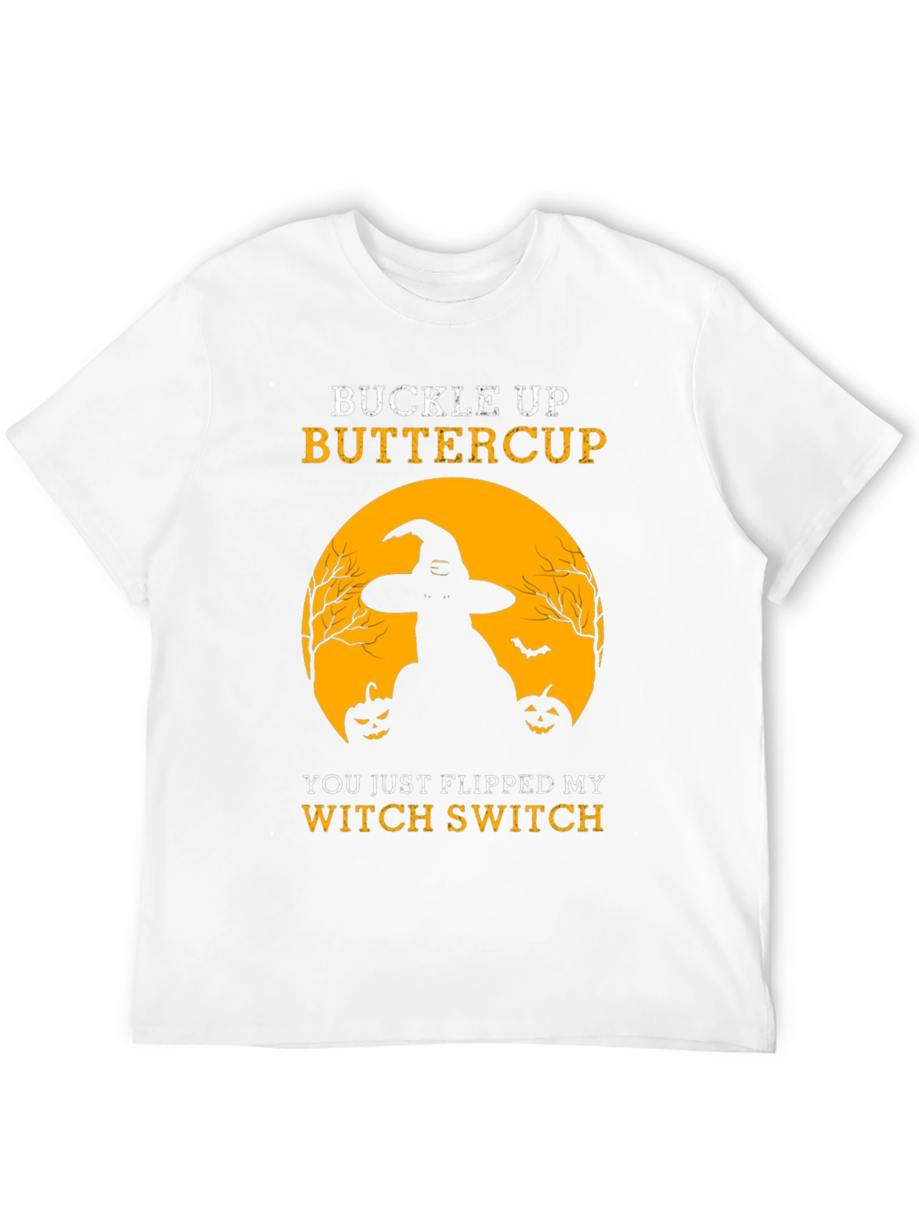 Buckle Up Buttercup Witch Halloween T-Shirt