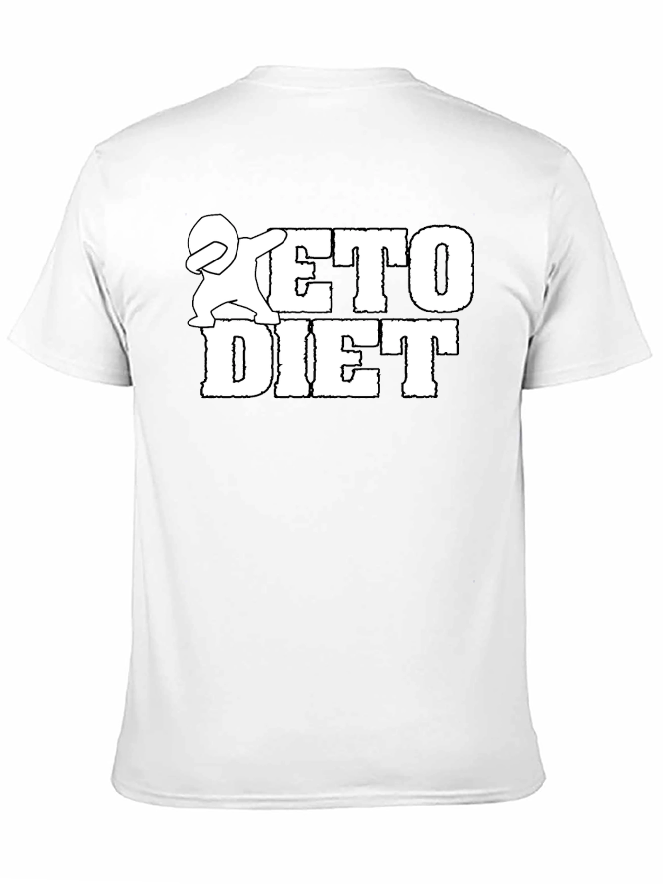 Keto Diet Dab Graphic T-Shirt - Black