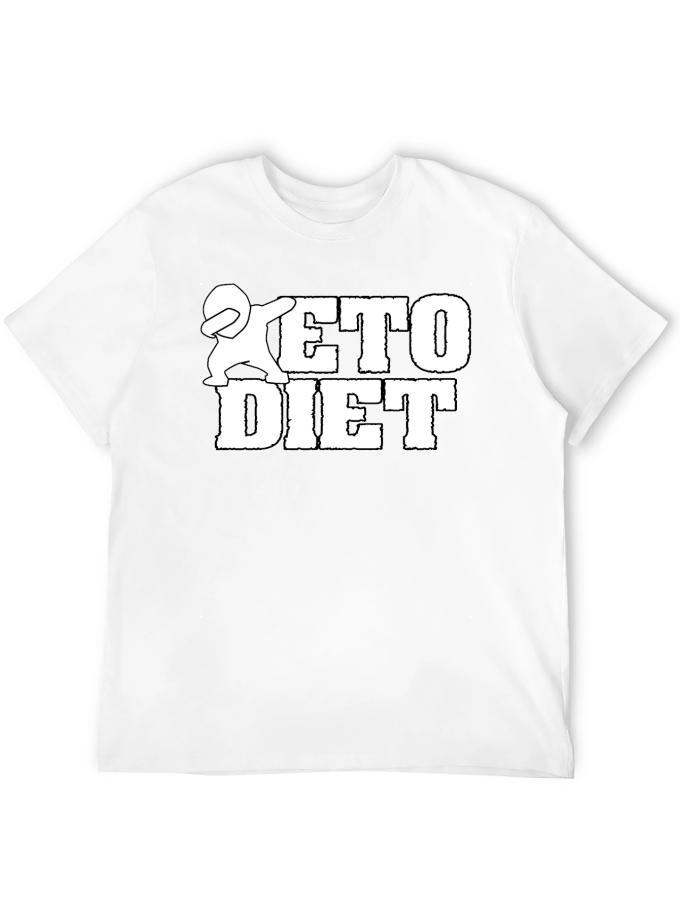 Keto Diet Dab Graphic T-Shirt - Black