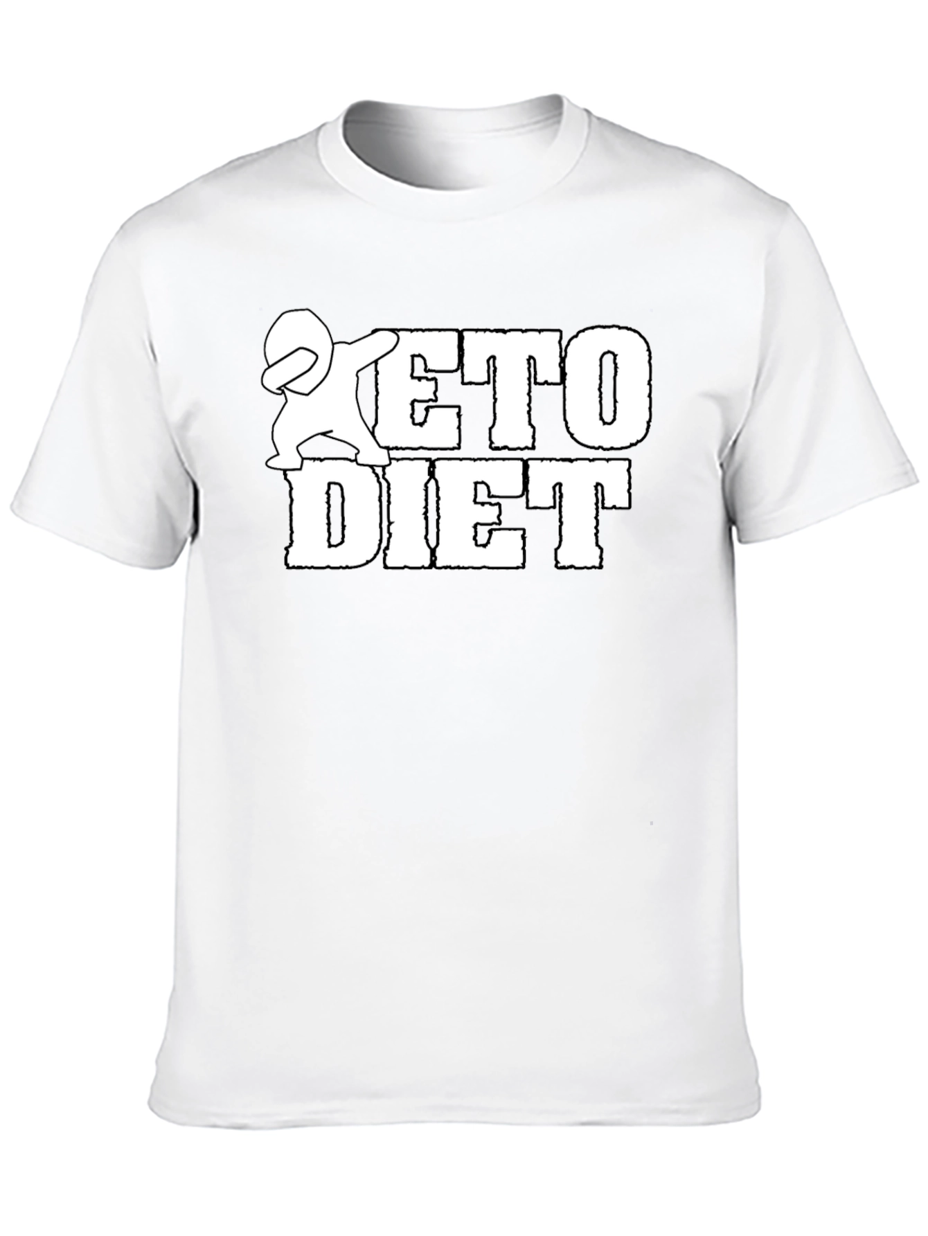 Keto Diet Dab Graphic T-Shirt - Black
