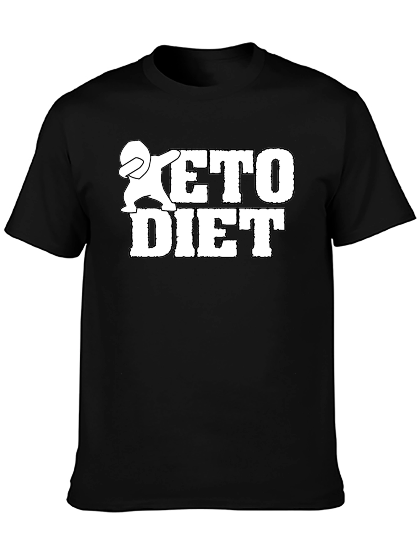 Keto Diet Dab Graphic T-Shirt - Black
