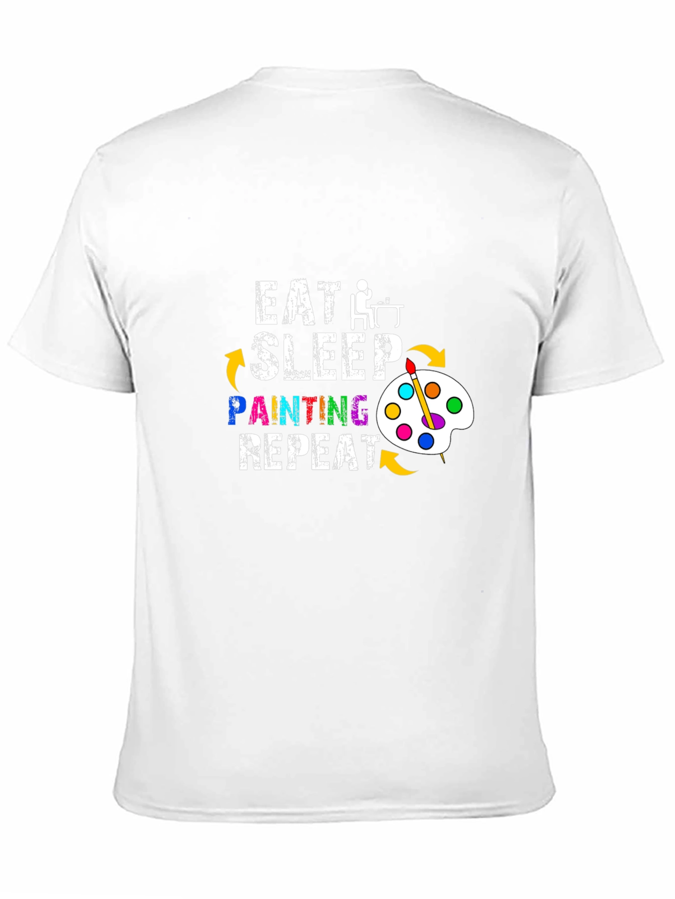 Eat Sleep Painting Repeat Graphic T-Shirt
