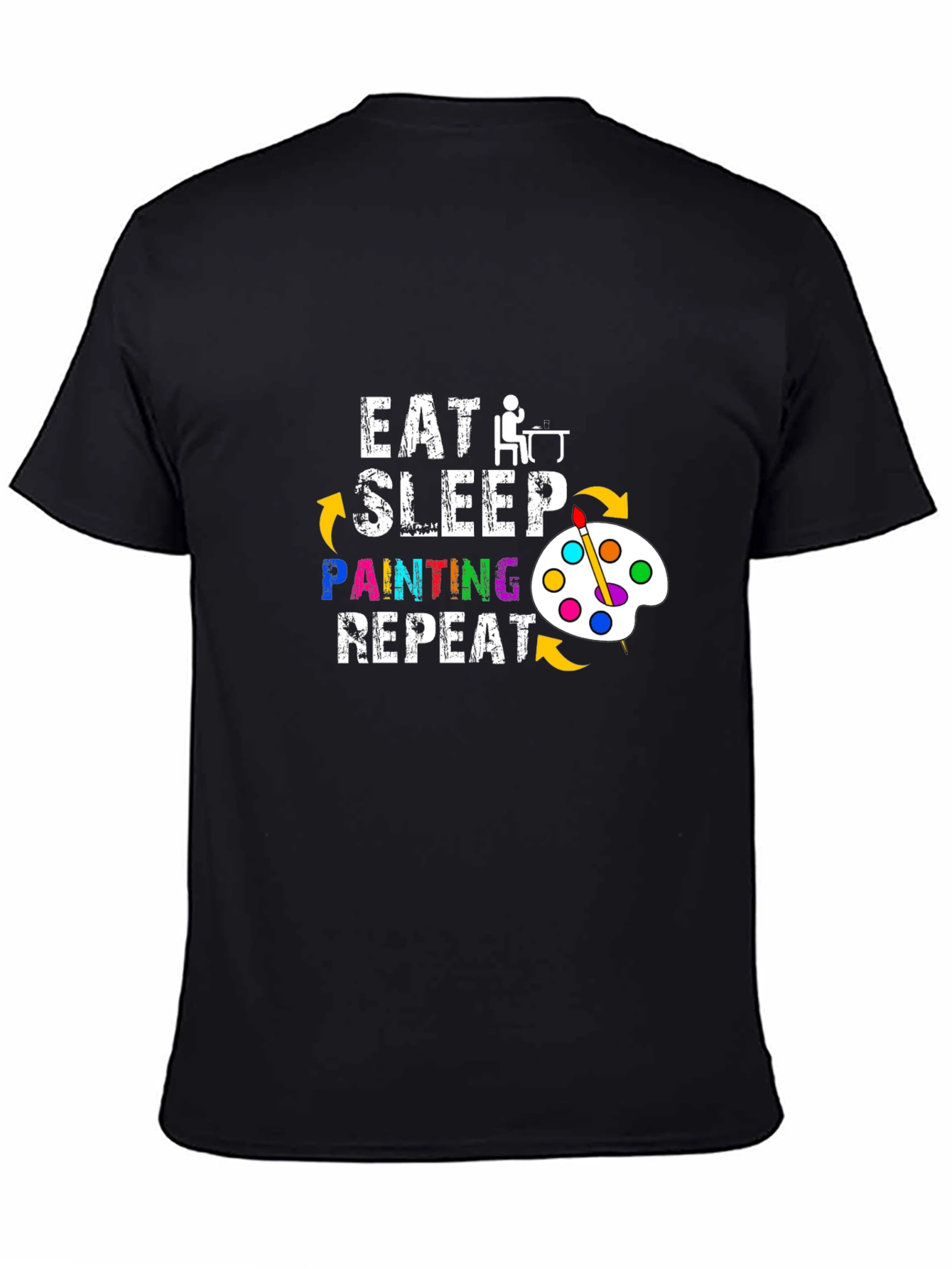 Eat Sleep Painting Repeat Graphic T-Shirt