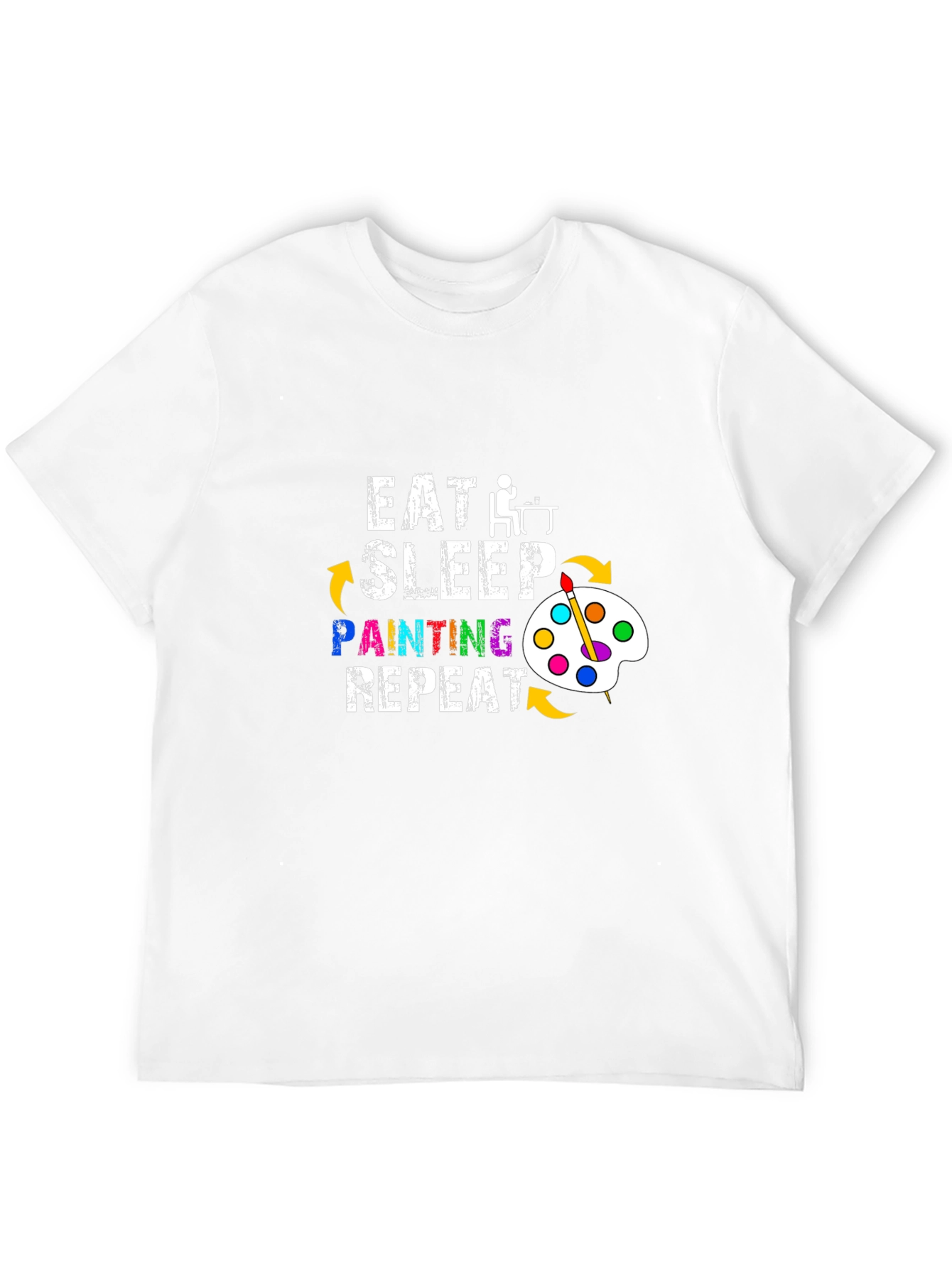 Eat Sleep Painting Repeat Graphic T-Shirt