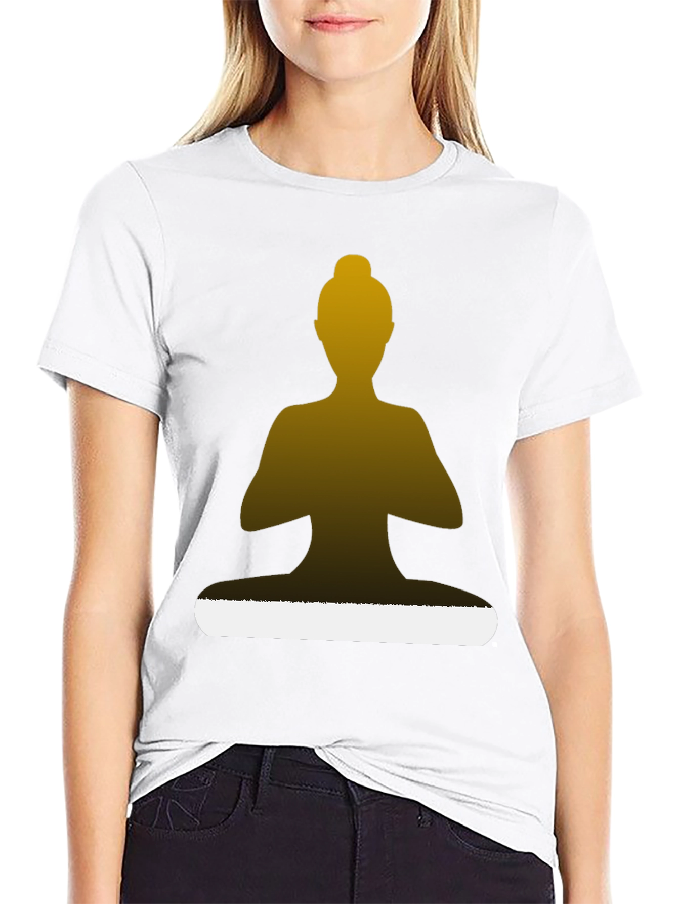 Zen Mode T-Shirt - Meditating Silhouette Design