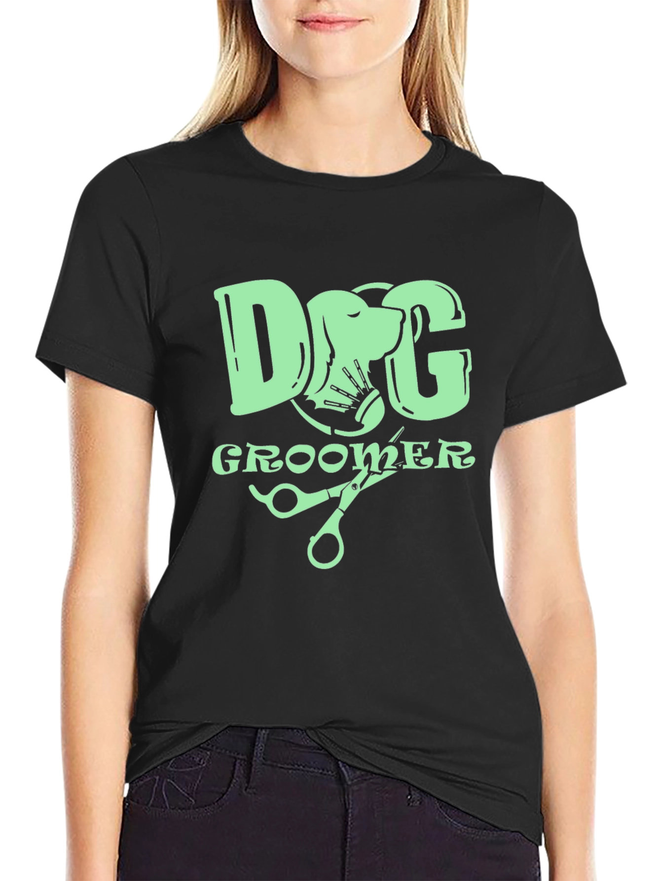 Dog Groomer Graphic T-Shirt Pet Lovers Tee