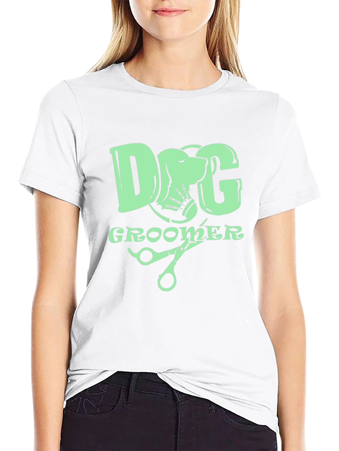Dog Groomer Graphic T-Shirt Pet Lovers Tee