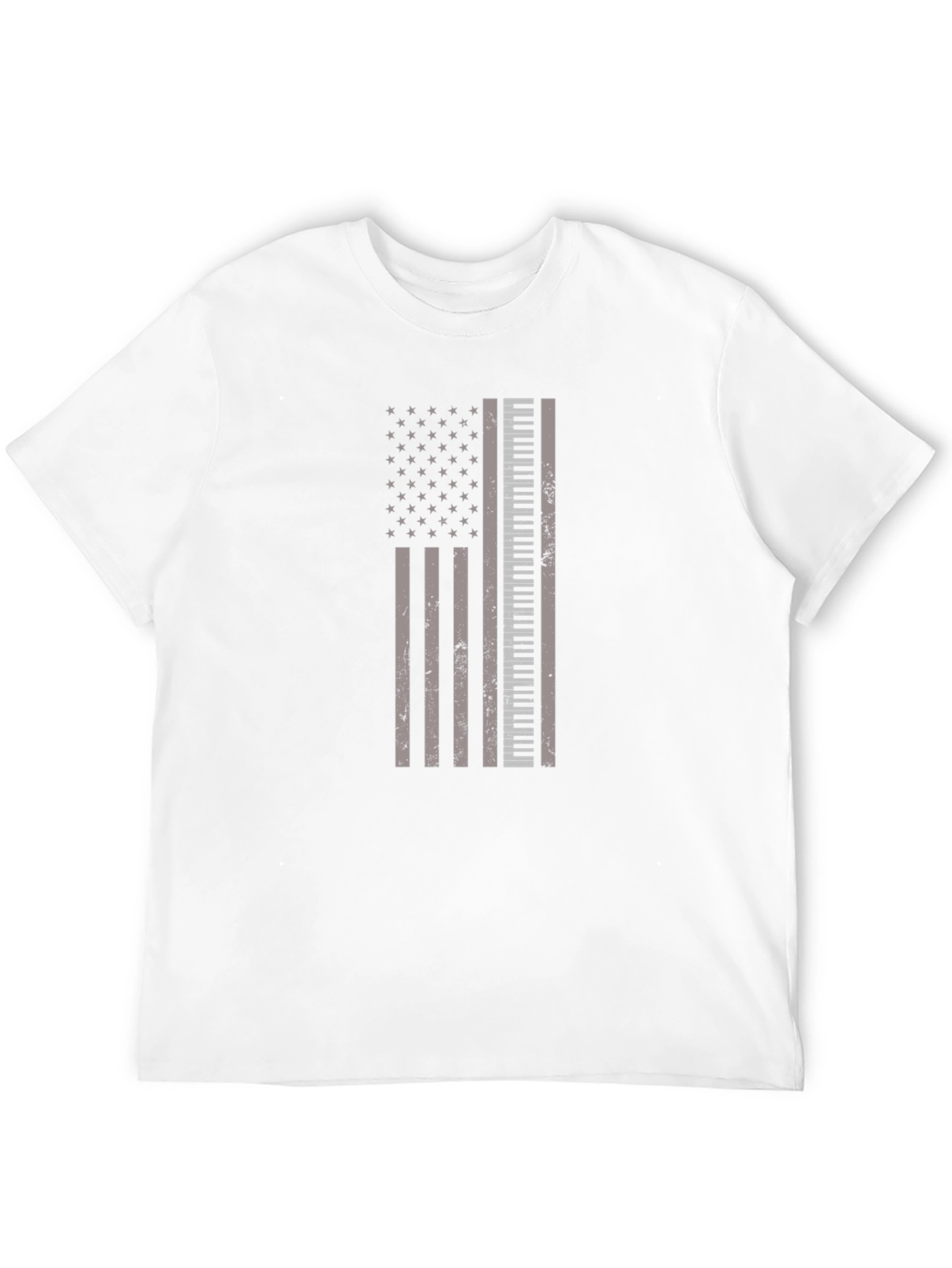 Piano Keys American Flag Graphic Tee