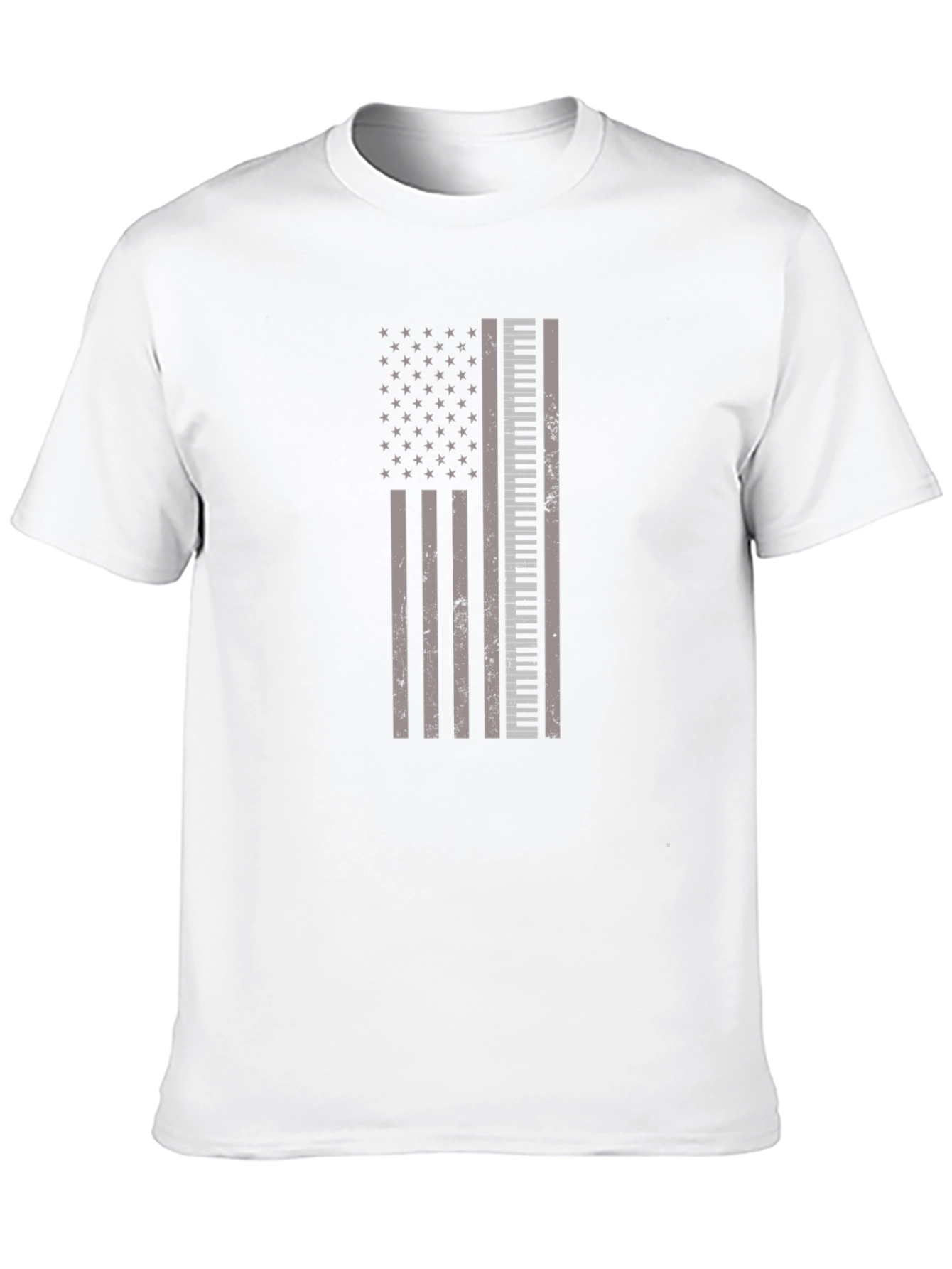 Piano Keys American Flag Graphic Tee