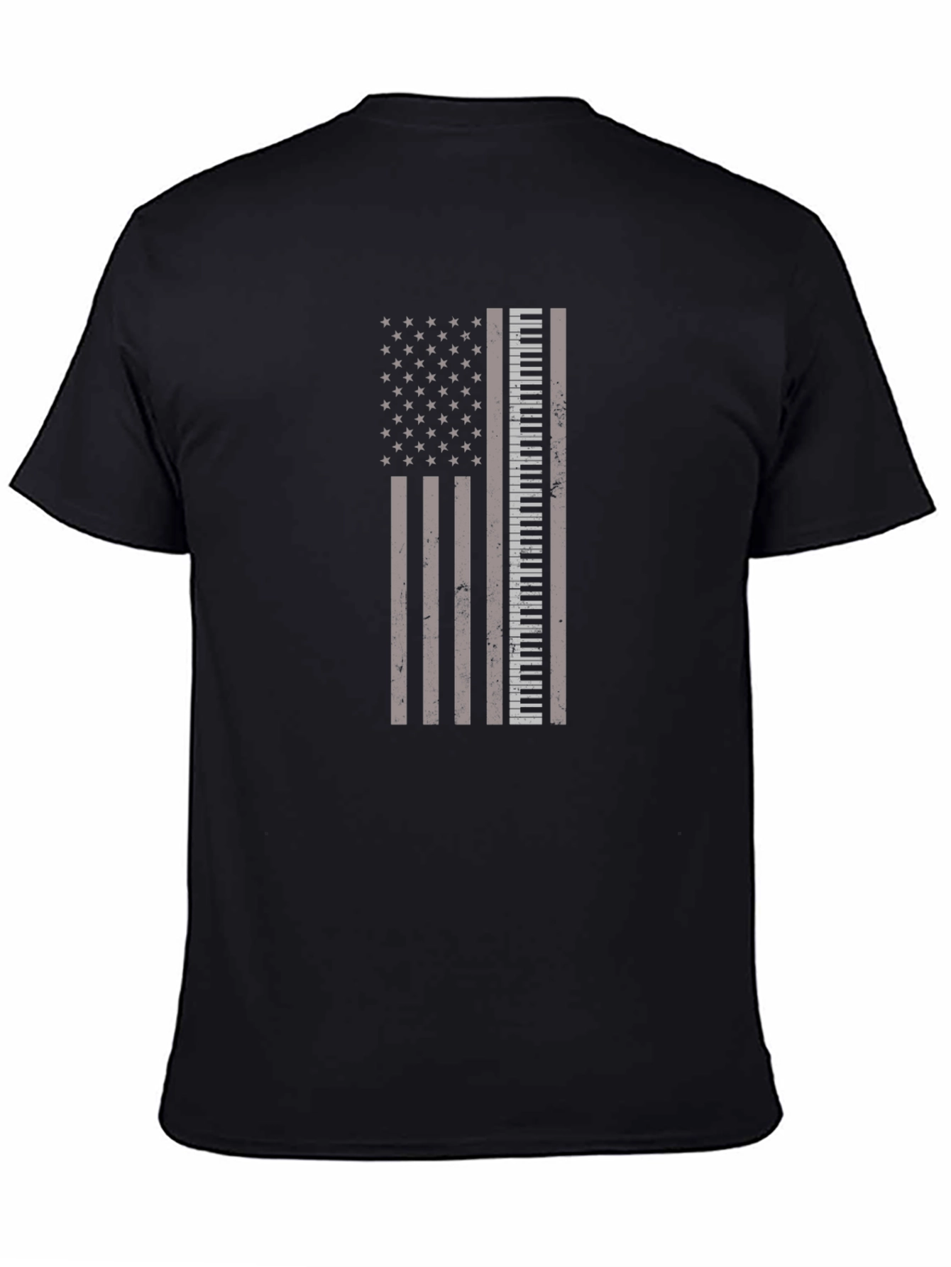 Piano Keys American Flag Graphic Tee
