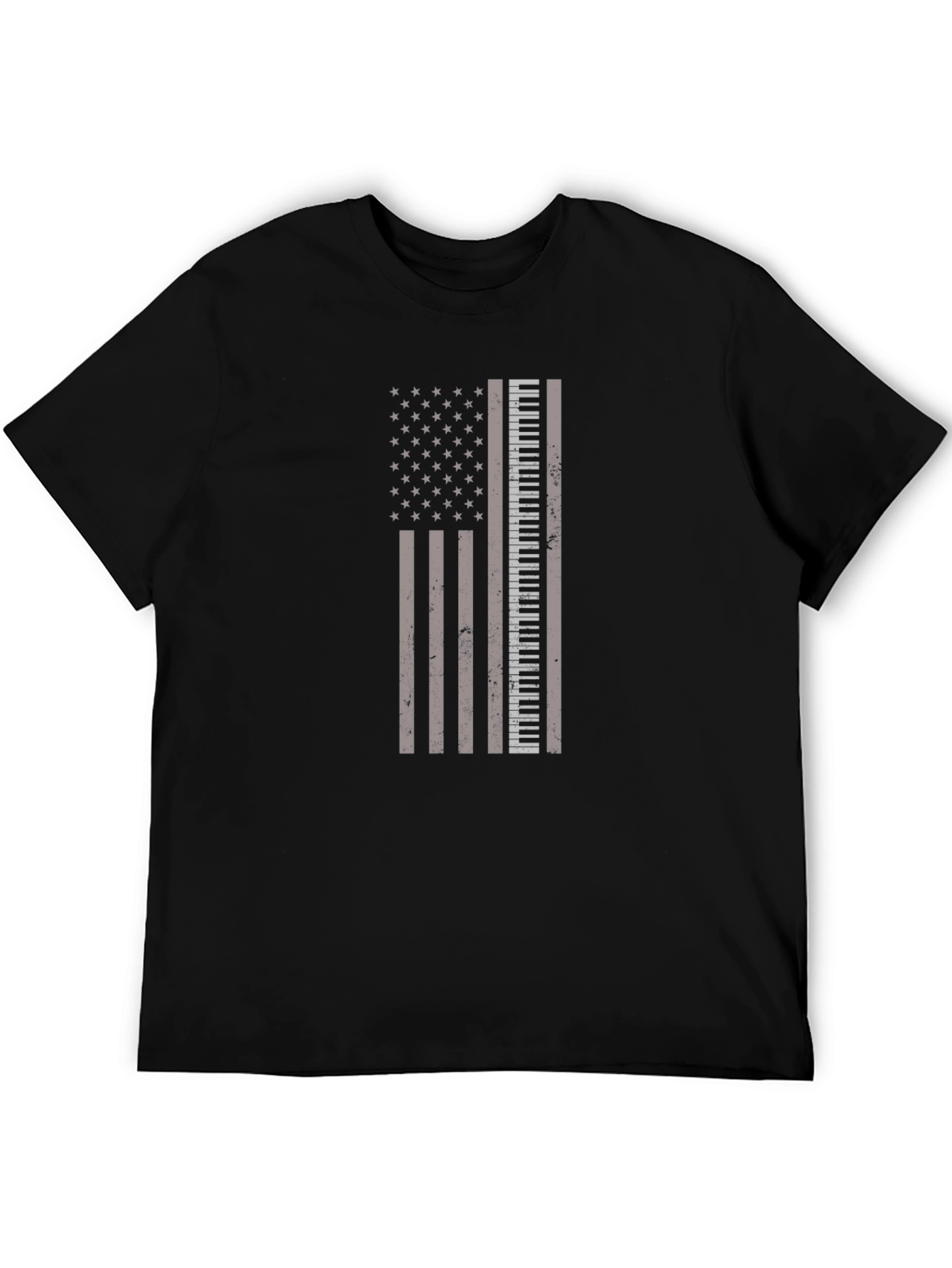 Piano Keys American Flag Graphic Tee