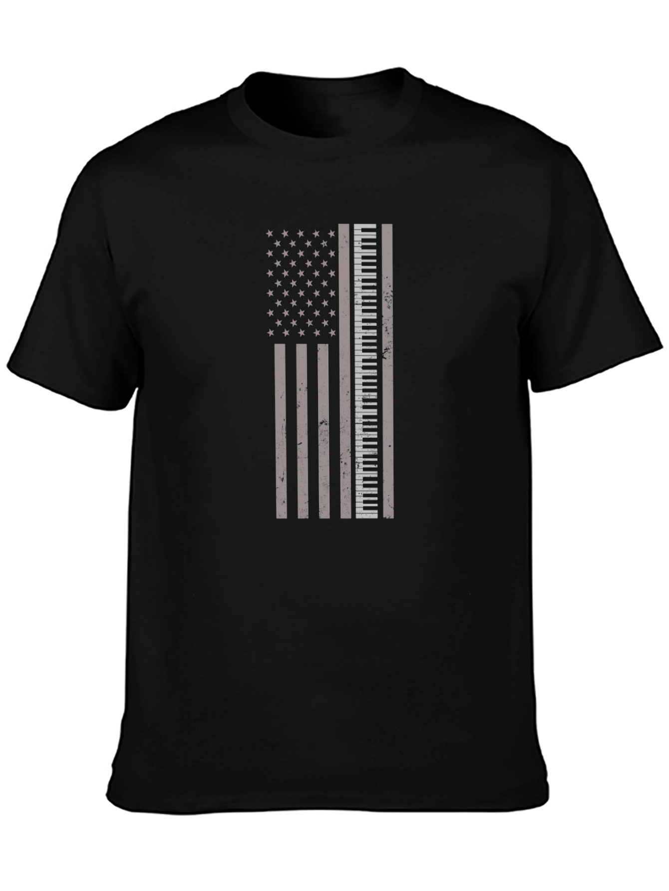 Piano Keys American Flag Graphic Tee