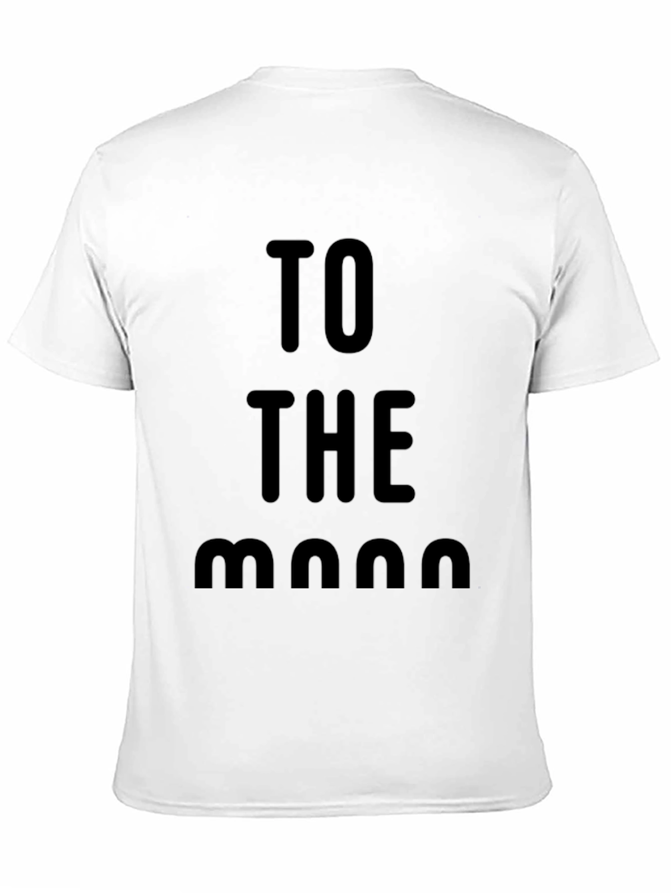 To The Moon Black Graphic Tee