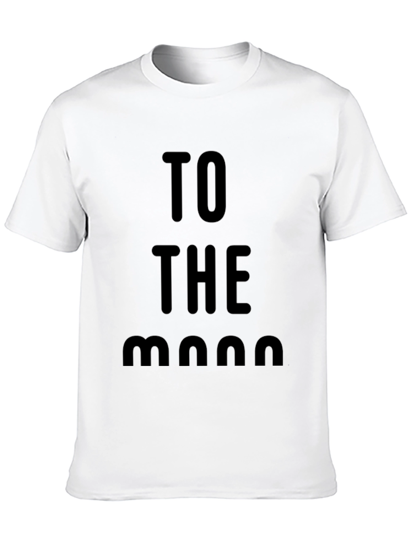 To The Moon Black Graphic Tee