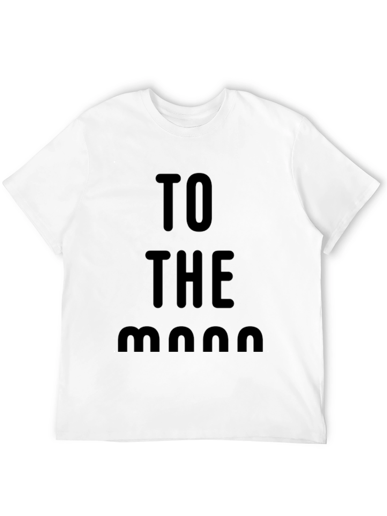 To The Moon Black Graphic Tee