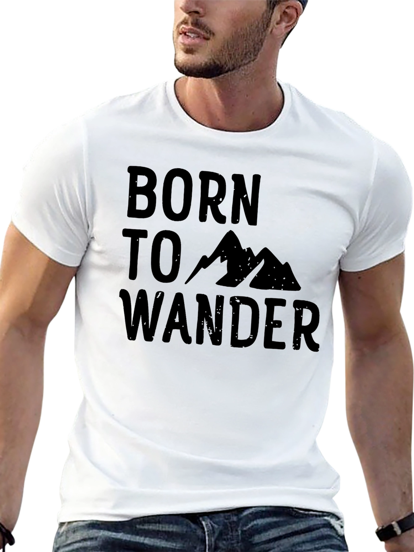 Born to Wander Graphic Tee - Black