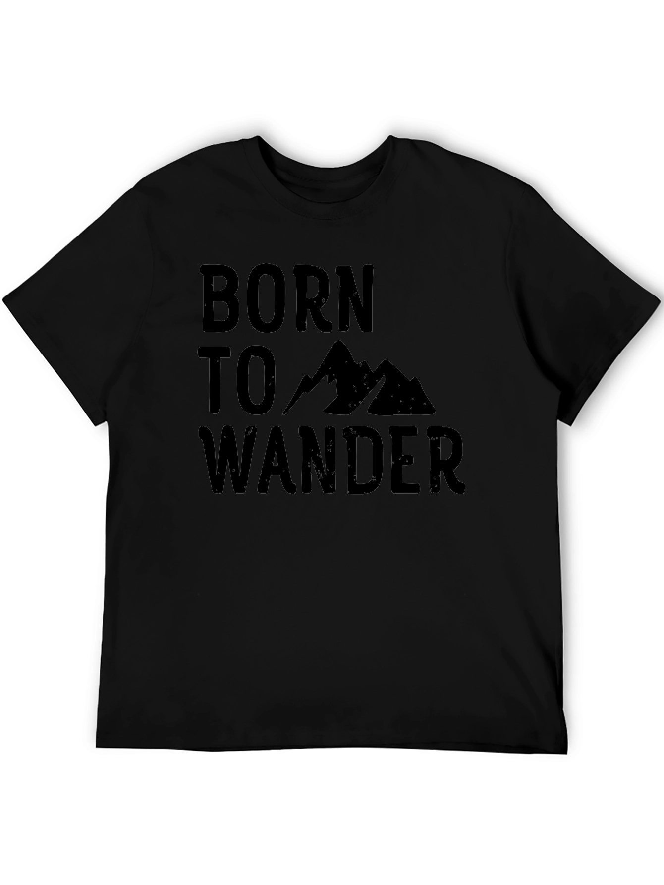 Born to Wander Graphic Tee - Black