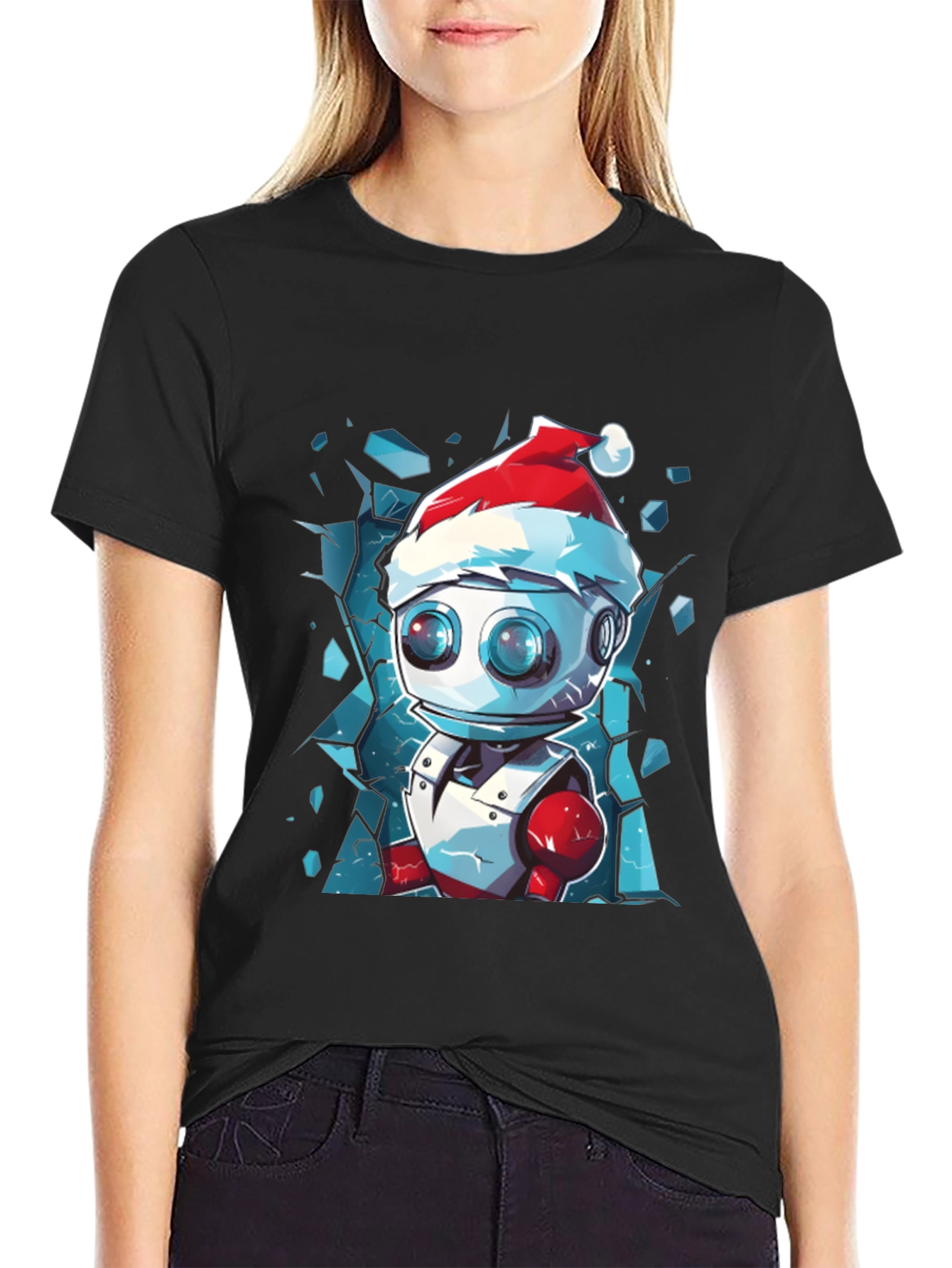 Robot Santa T-Shirt - Holiday Geek Chic