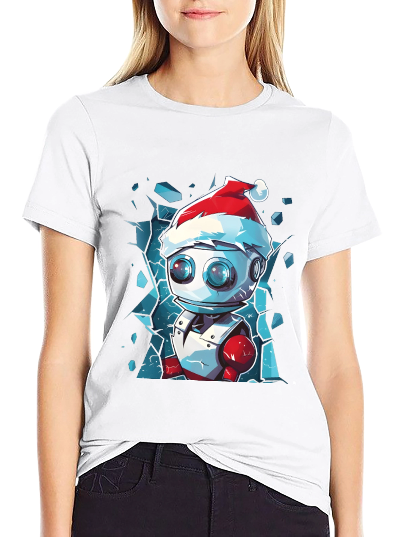 Robot Santa T-Shirt - Holiday Geek Chic
