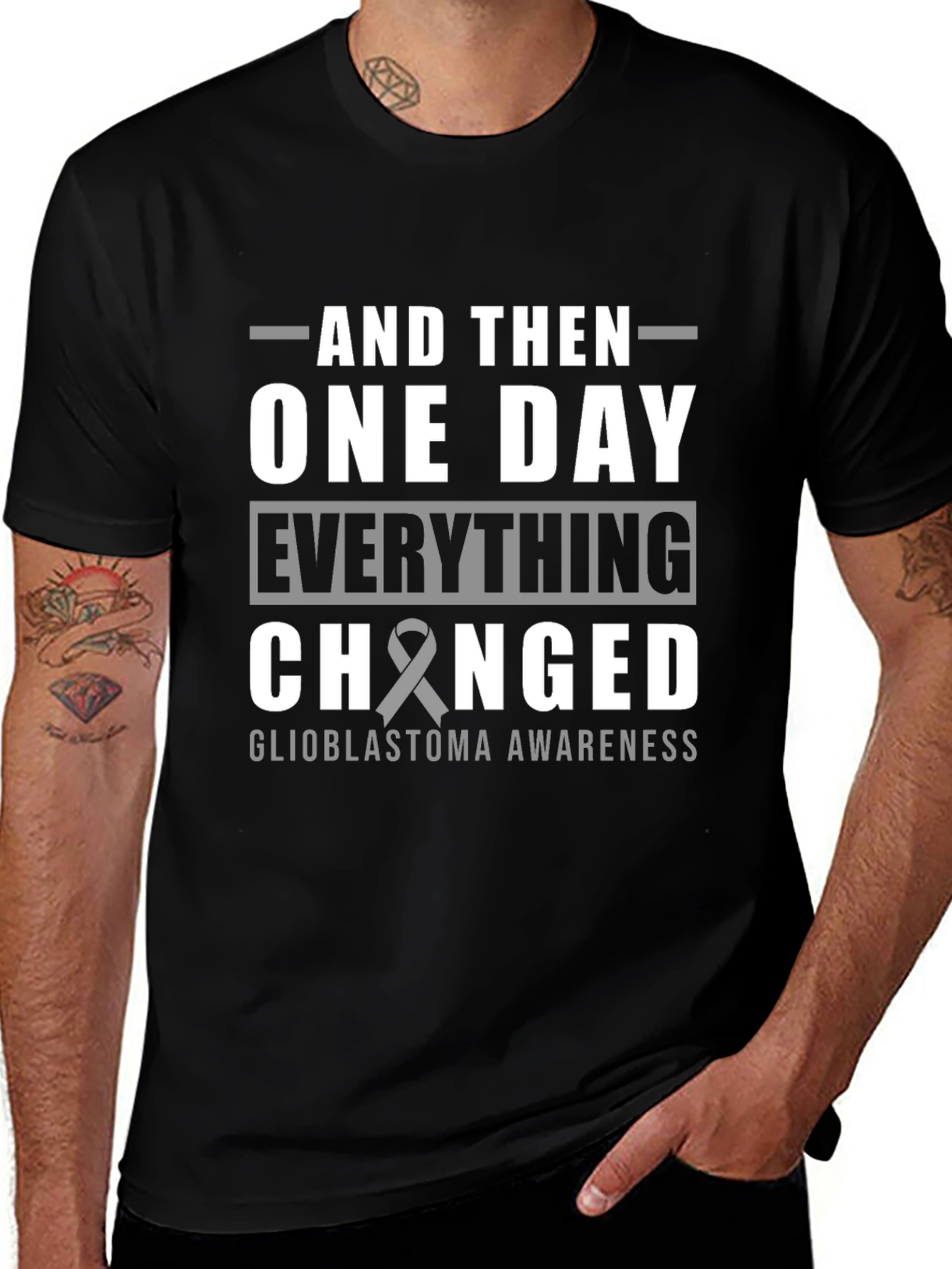 Glioblastoma Awareness T-Shirt - And Then One Day...