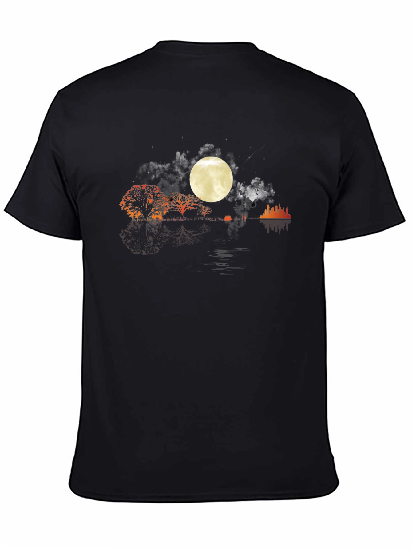 Moonlit Silhouette Graphic T-Shirt