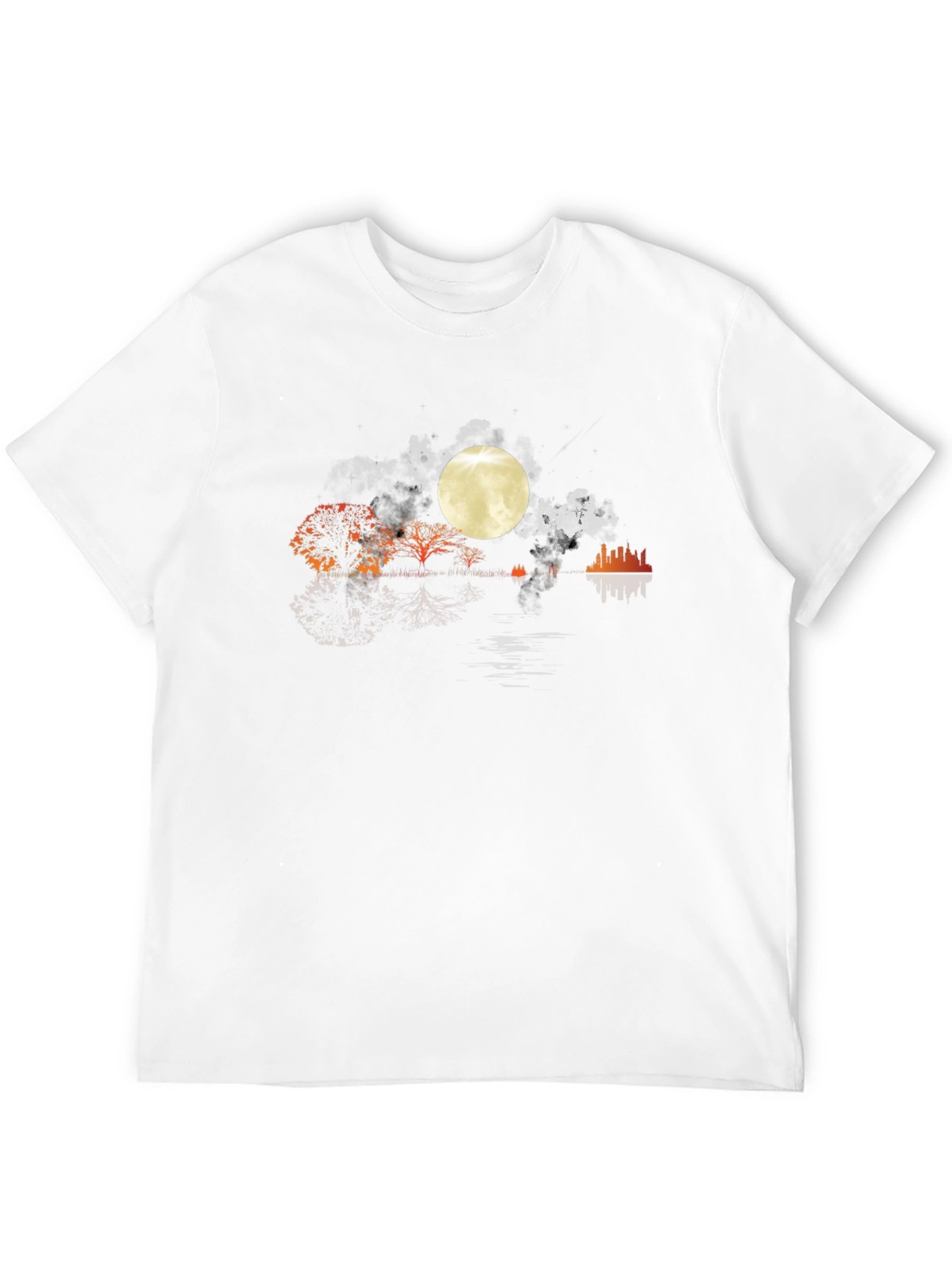 Moonlit Silhouette Graphic T-Shirt