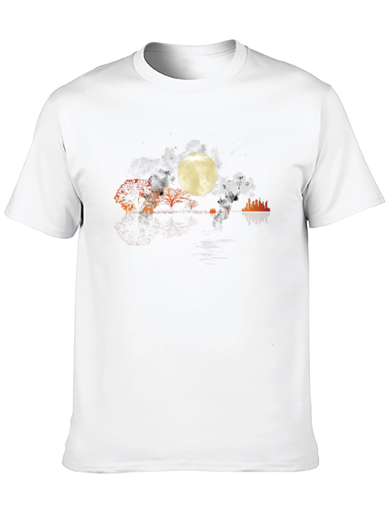 Moonlit Silhouette Graphic T-Shirt