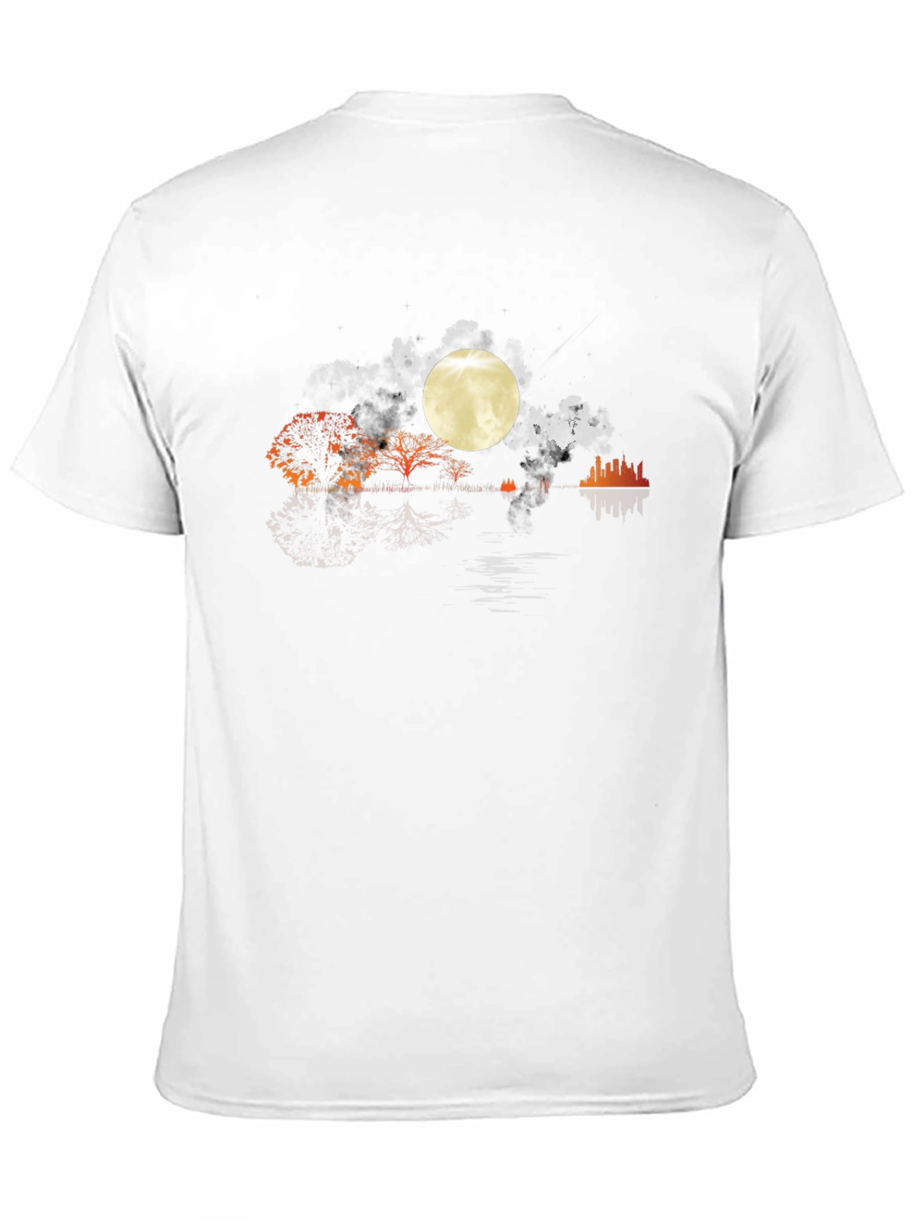 Moonlit Silhouette Graphic T-Shirt