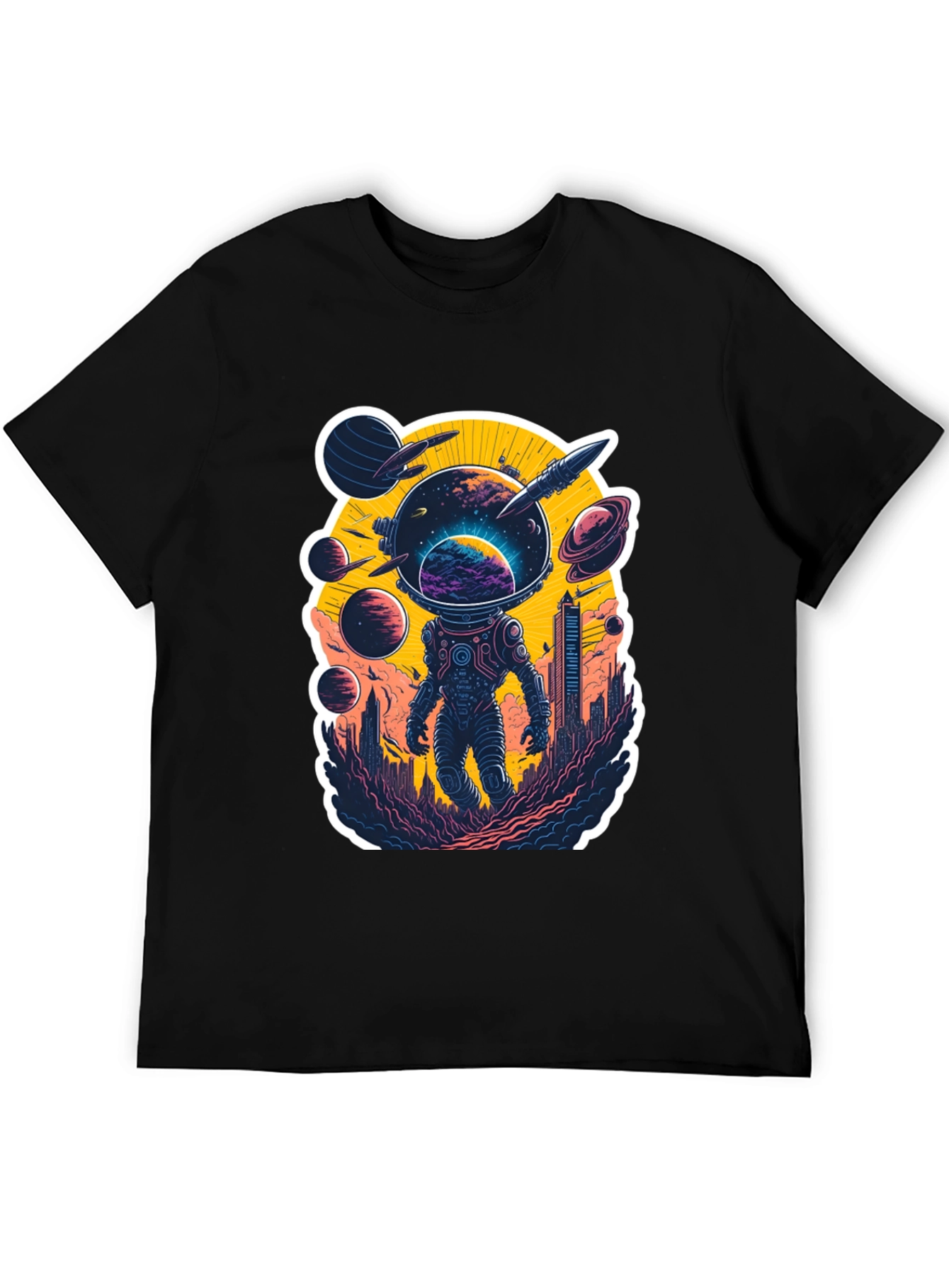 Astronaut & Cityscape Graphic Tee