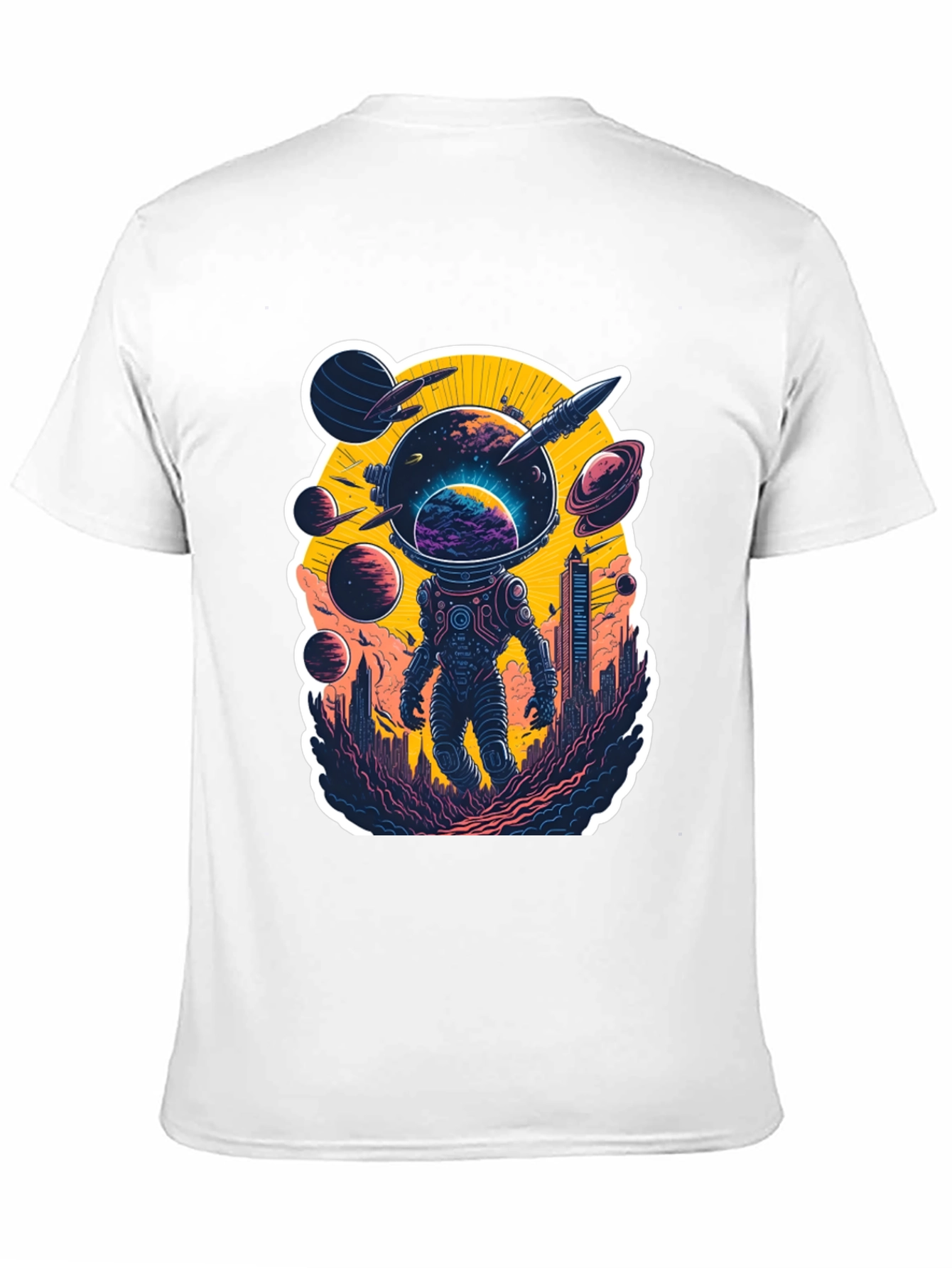 Astronaut & Cityscape Graphic Tee
