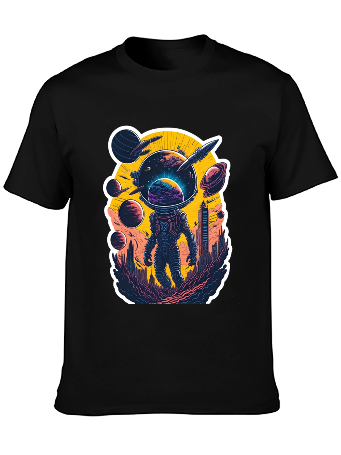 Astronaut & Cityscape Graphic Tee