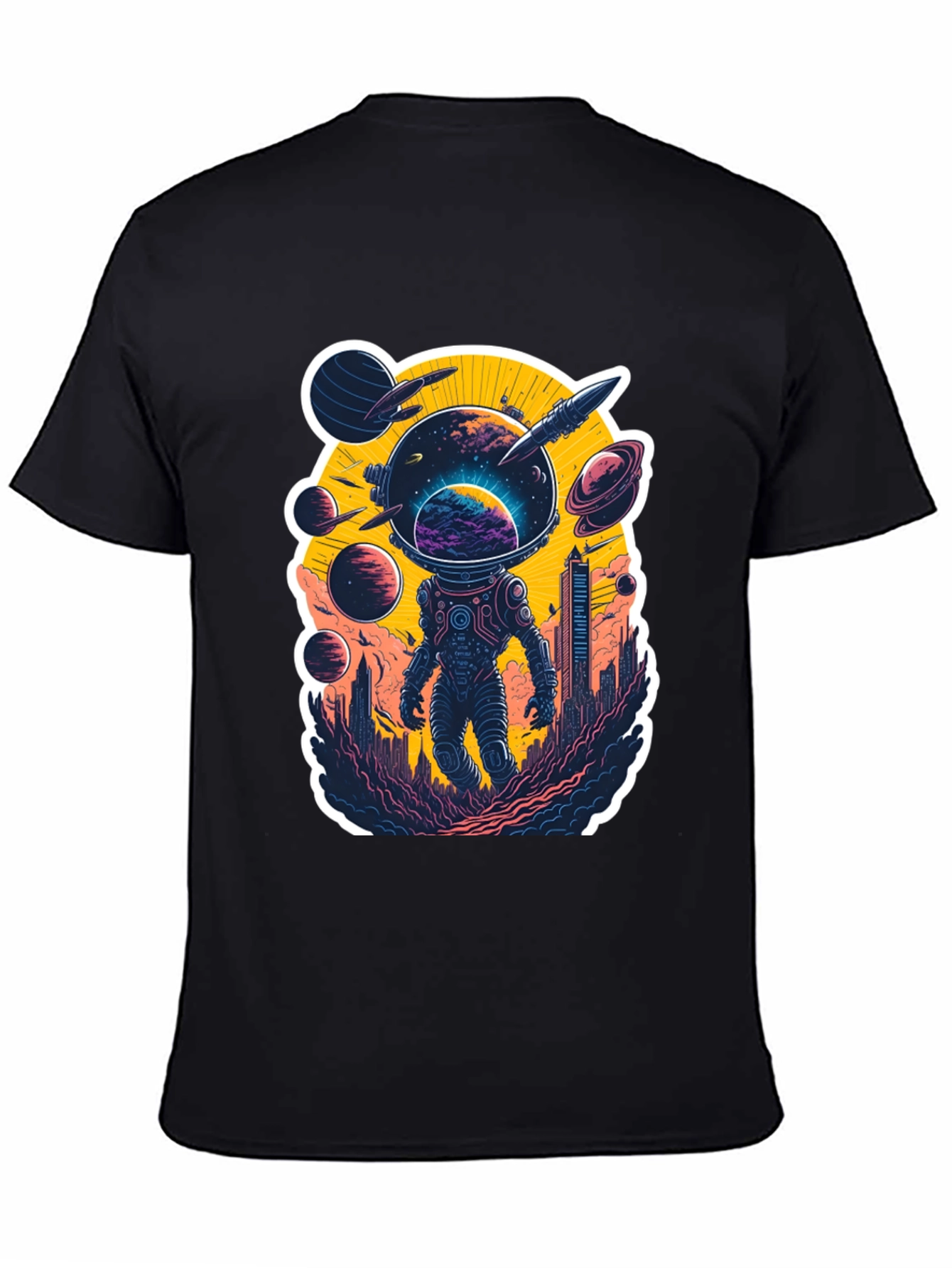 Astronaut & Cityscape Graphic Tee
