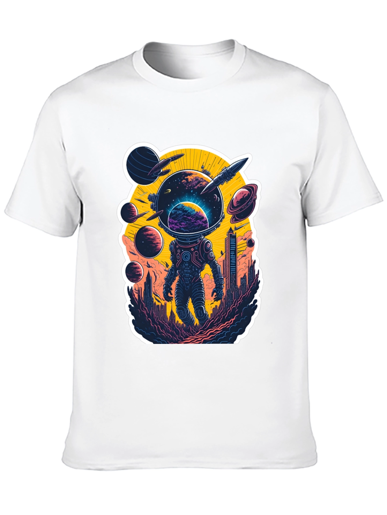 Astronaut & Cityscape Graphic Tee