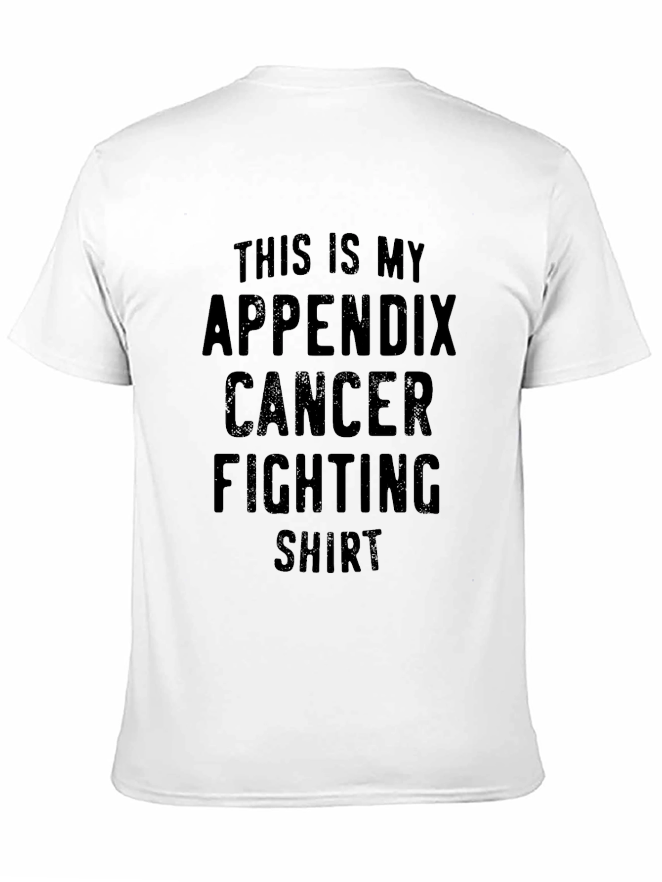 Appendix Cancer Fighting T-Shirt - Unisex Black Tee