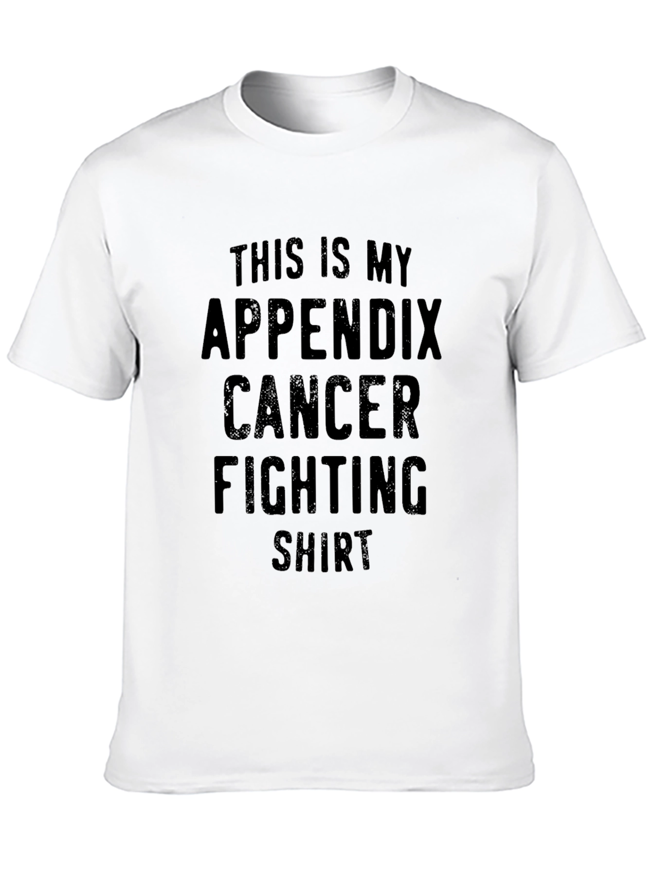 Appendix Cancer Fighting T-Shirt - Unisex Black Tee