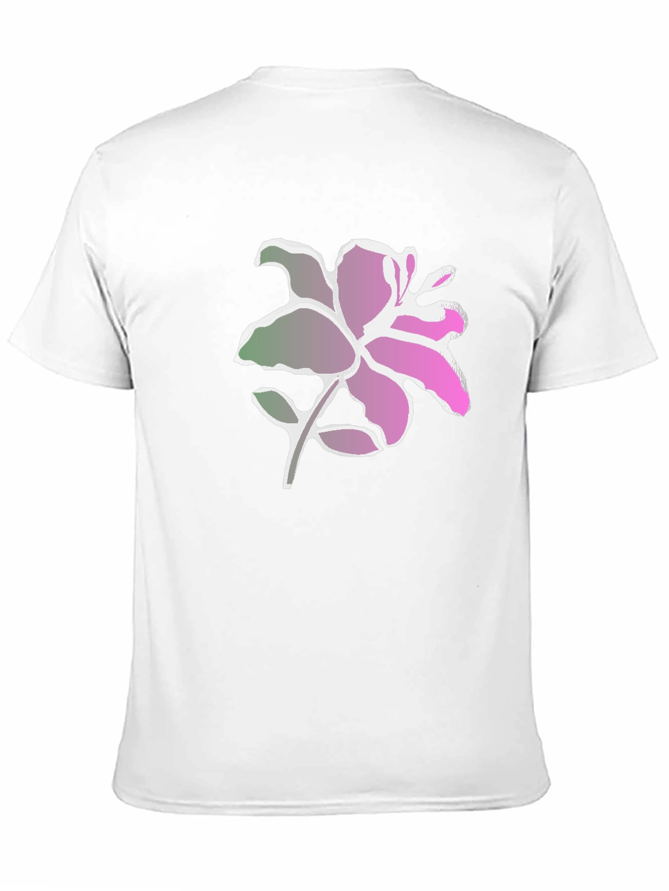 Floral Graphic Print Tee - Black Casual Shirt
