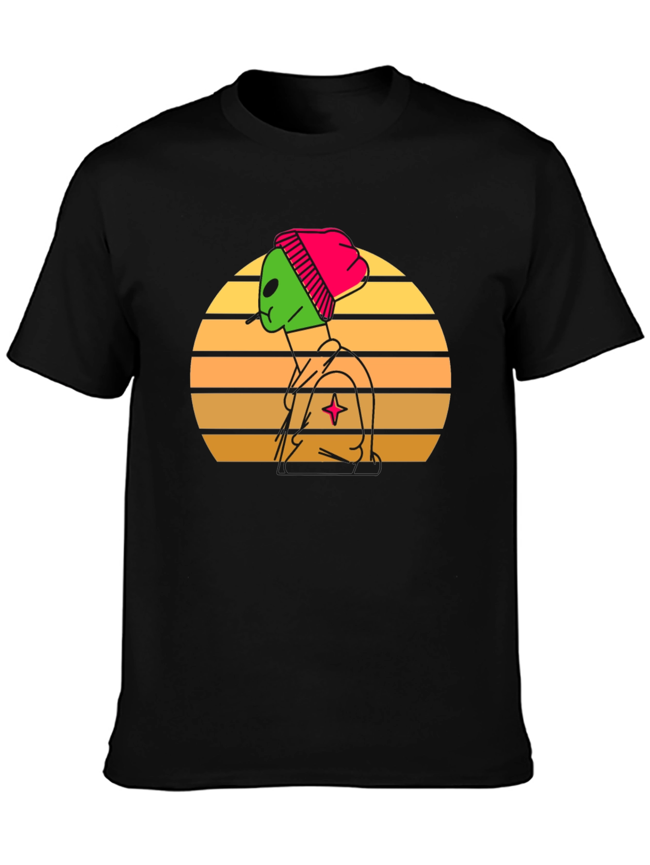 Retro Alien Graphic Tee - Cool & Stylish