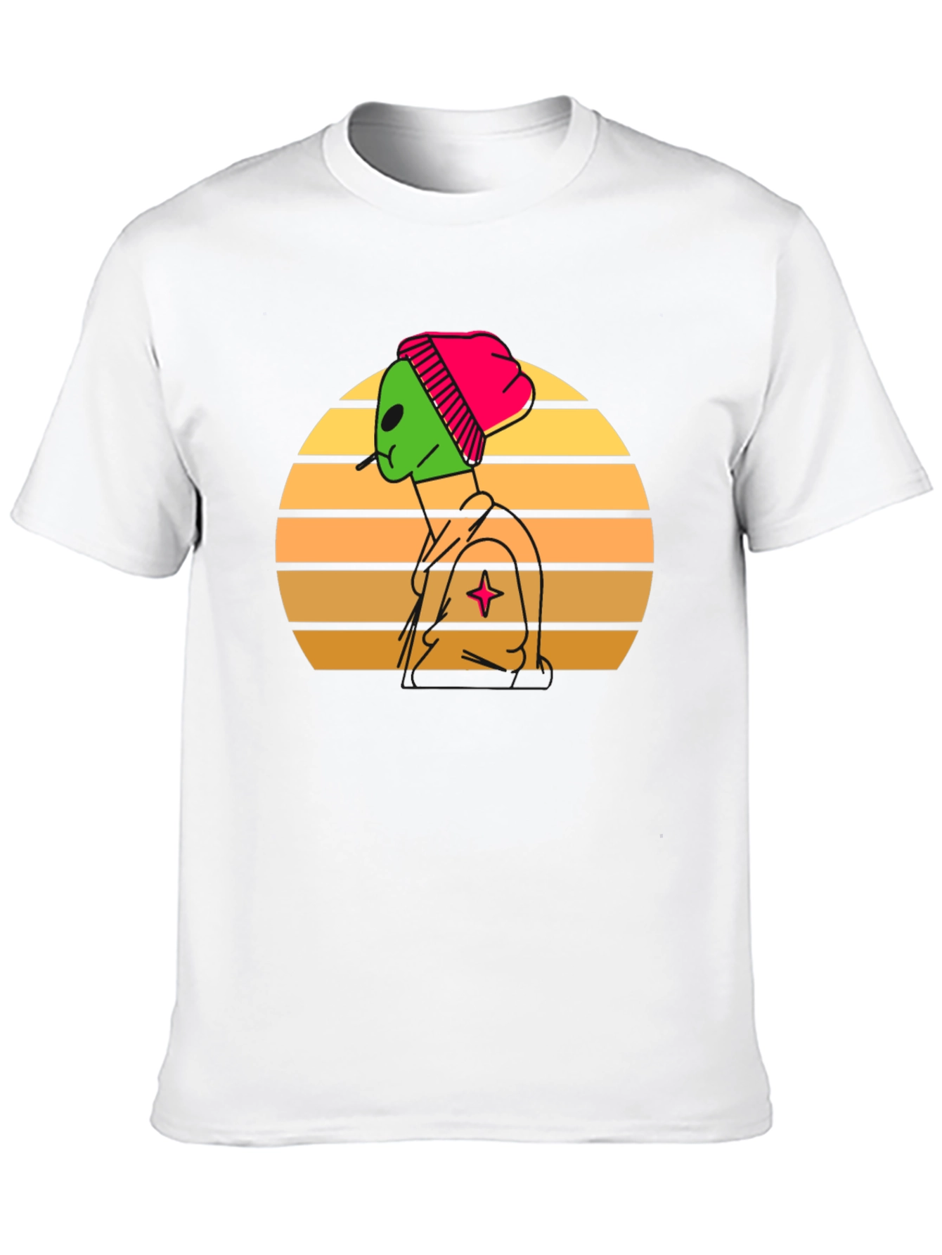 Retro Alien Graphic Tee - Cool & Stylish