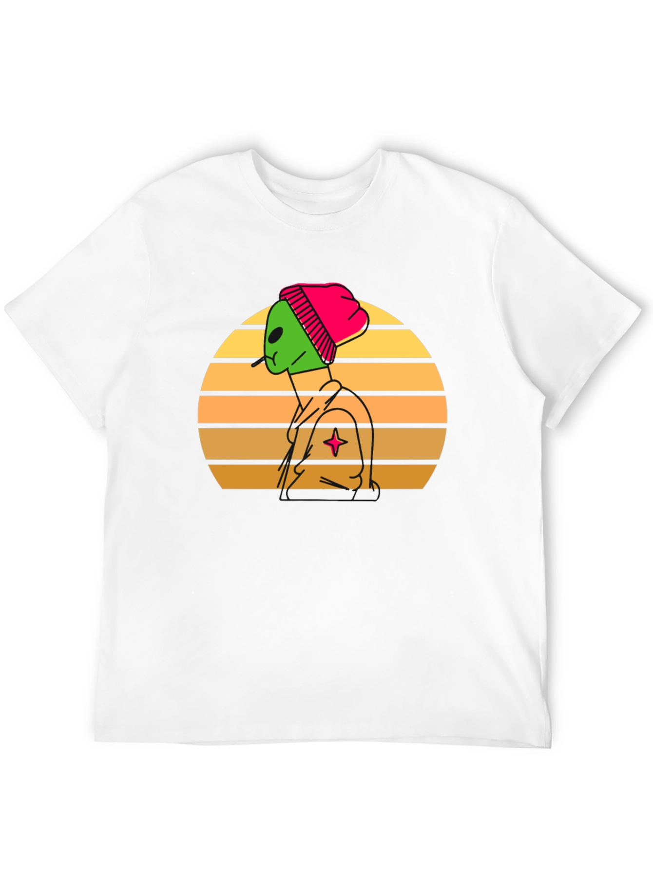 Retro Alien Graphic Tee - Cool & Stylish