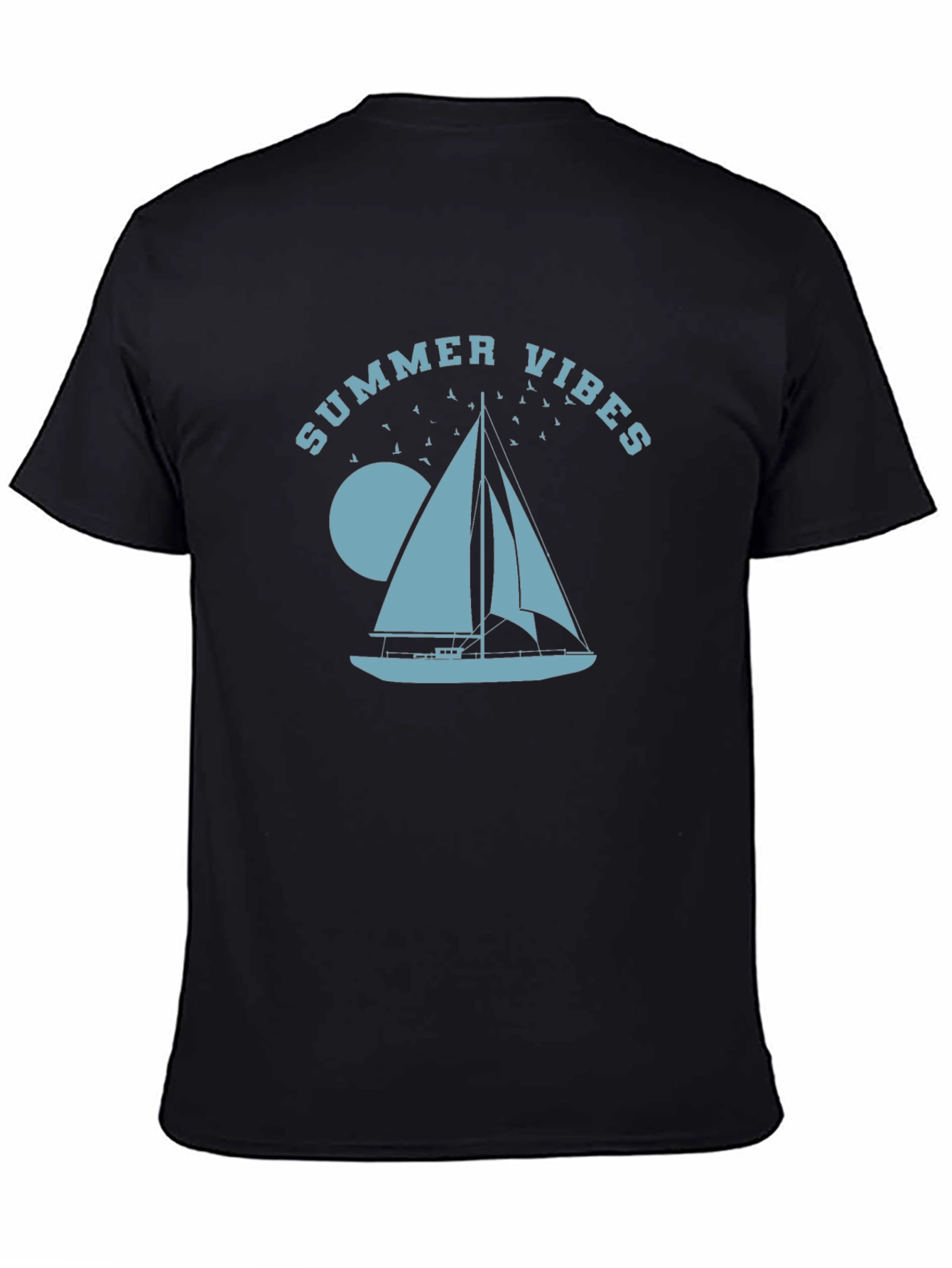 Summer Vibes Sailboat Graphic T-Shirt