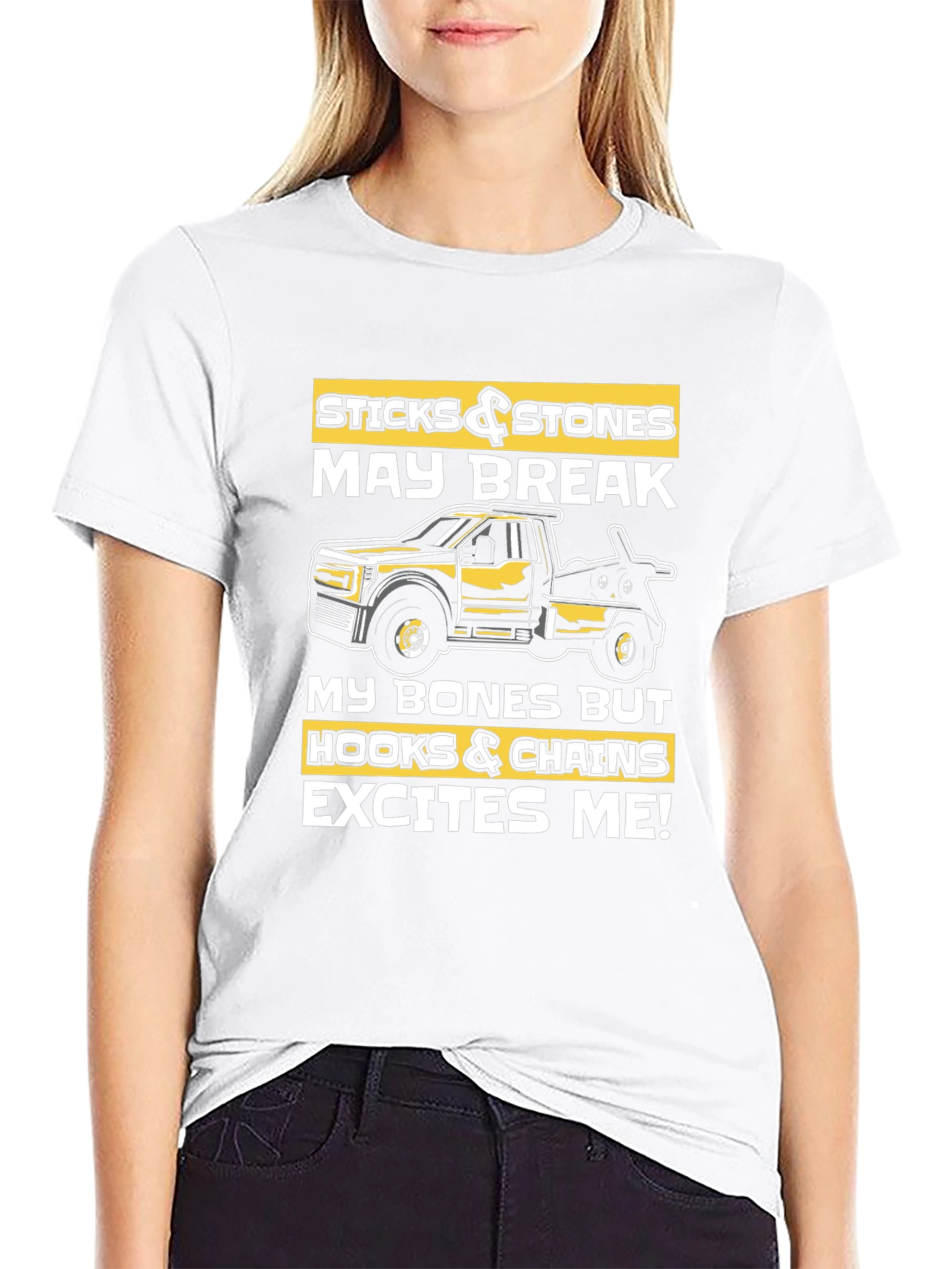 Sticks & Stones Tow Truck Graphic Tee
