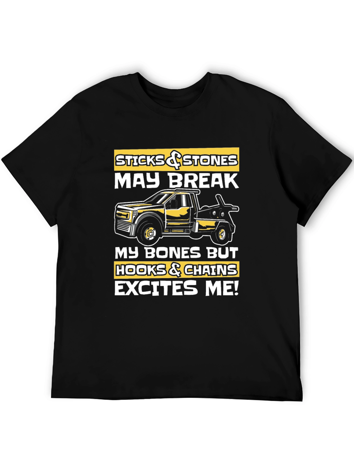 Sticks & Stones Tow Truck Graphic Tee