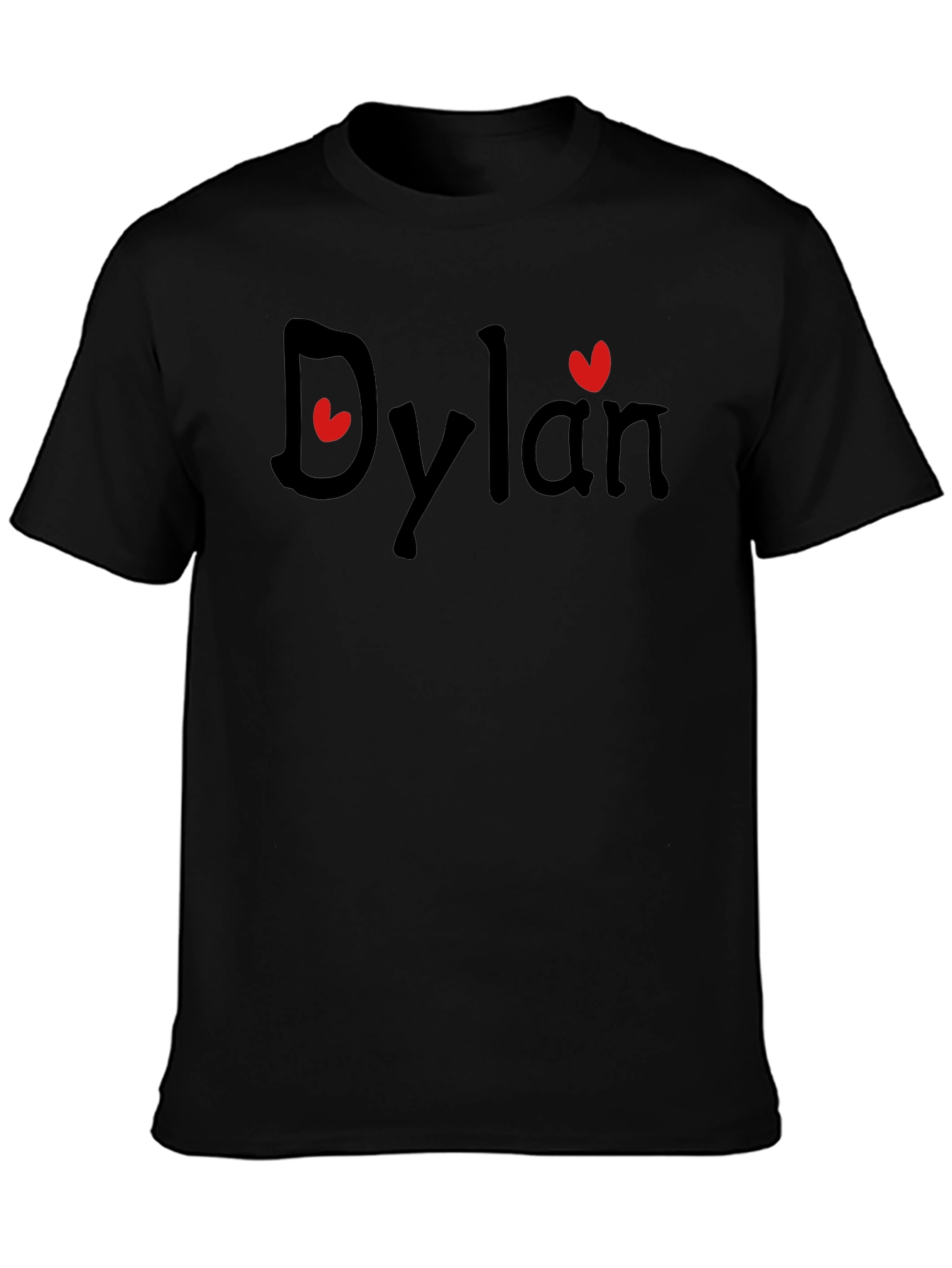 Personalized Dylan Heart T-Shirt - Custom Name Tee