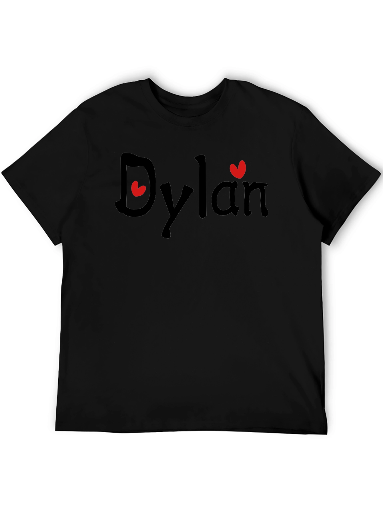 Personalized Dylan Heart T-Shirt - Custom Name Tee