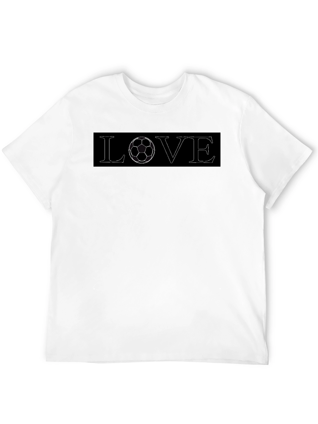 Soccer Love Black T-Shirt - Sporty Graphic Tee