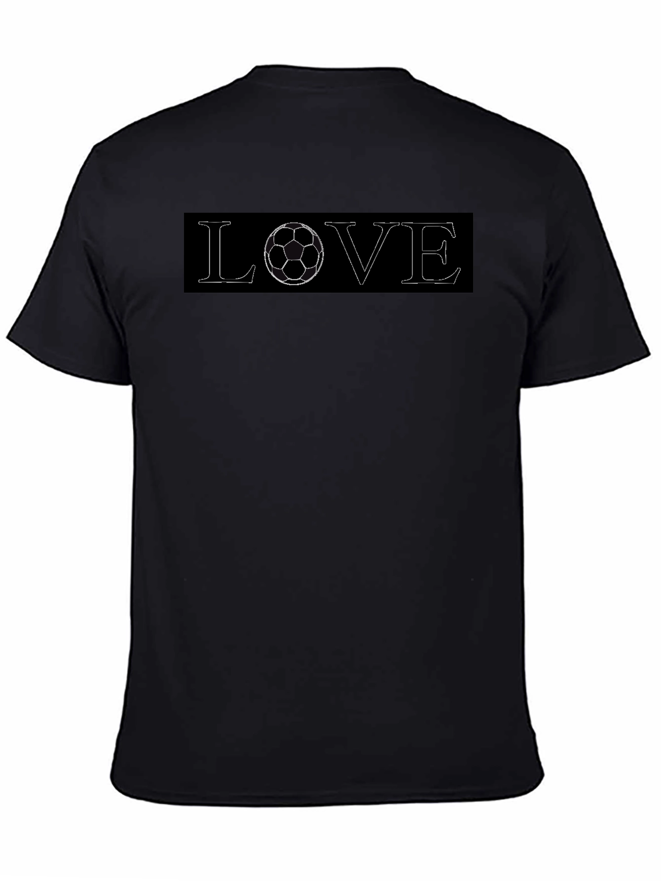 Soccer Love Black T-Shirt - Sporty Graphic Tee
