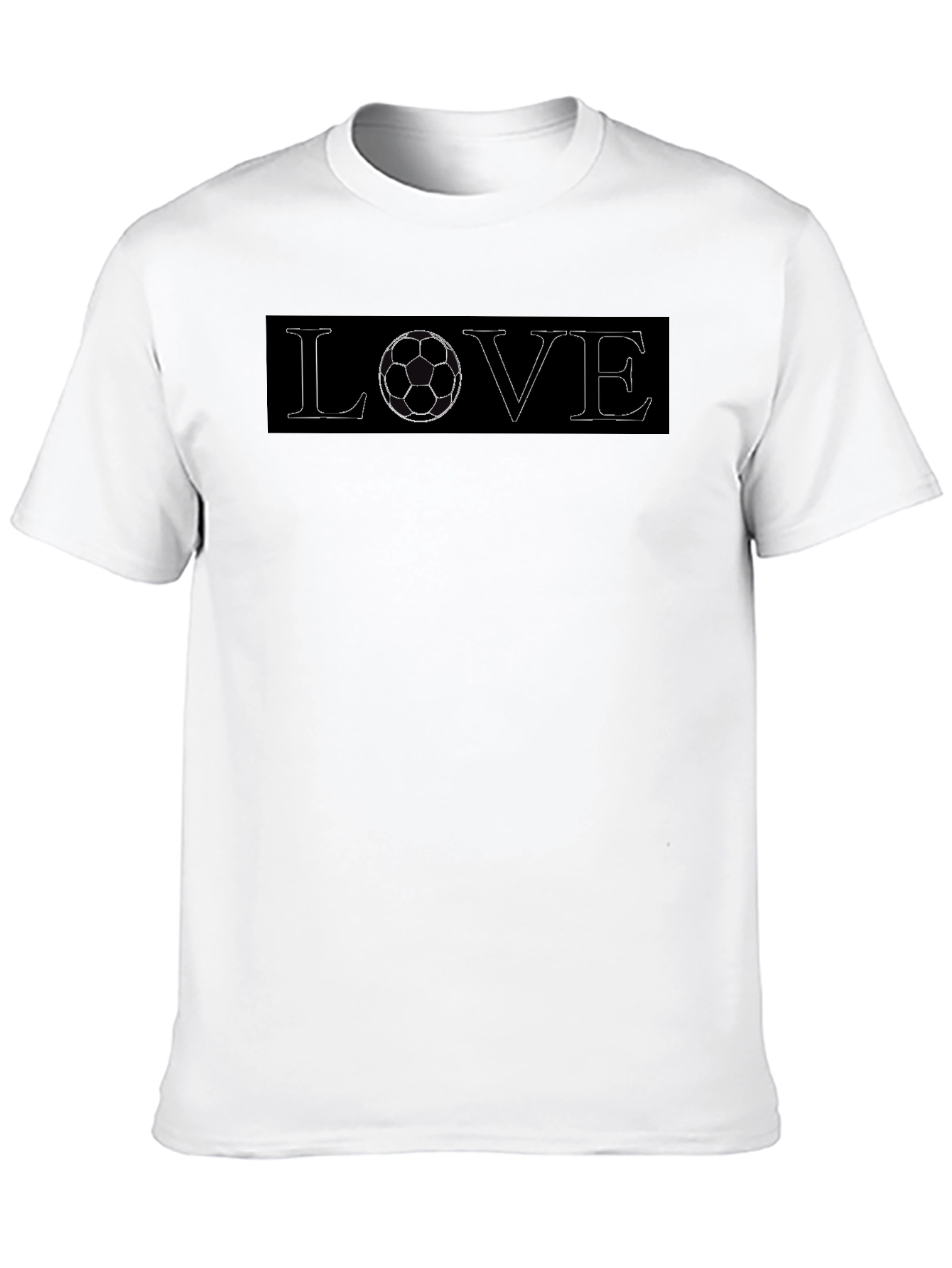 Soccer Love Black T-Shirt - Sporty Graphic Tee