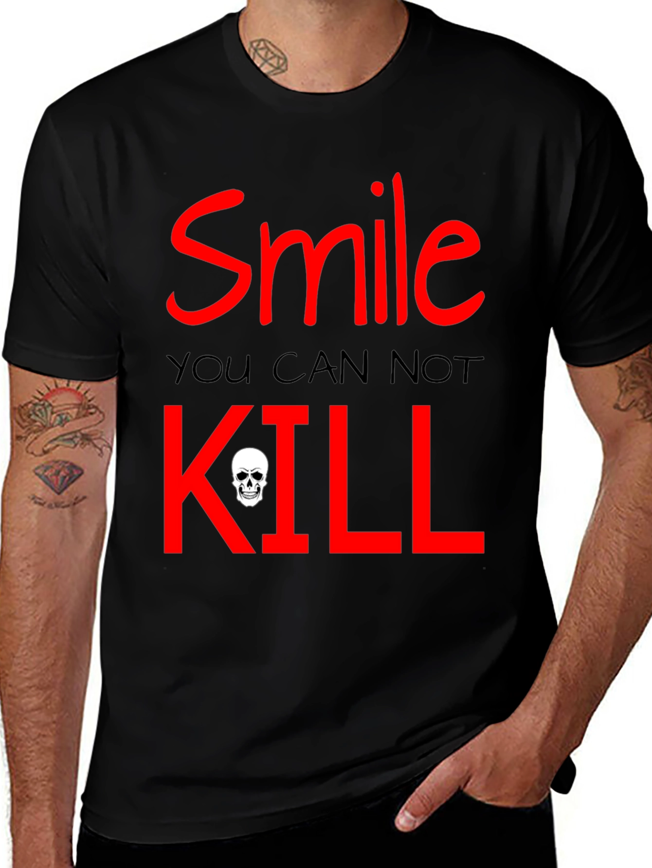 Smile You Can Not Kill Graphic T-Shirt