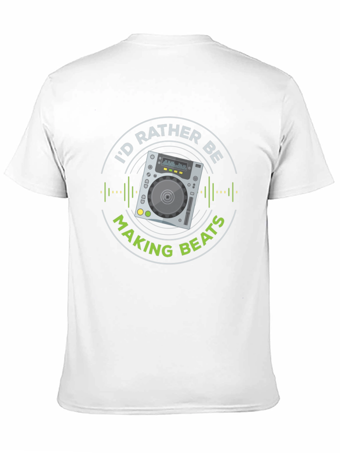Id Rather Be Making Beats Black T-Shirt