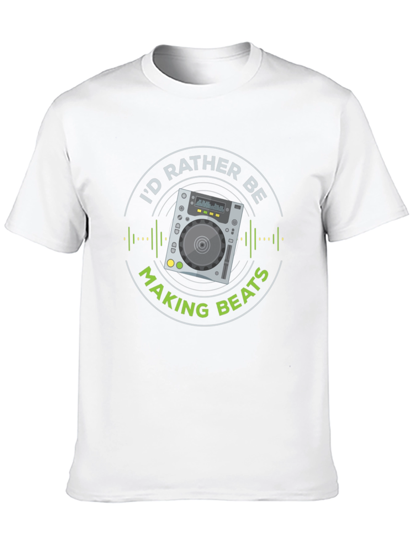 Id Rather Be Making Beats Black T-Shirt